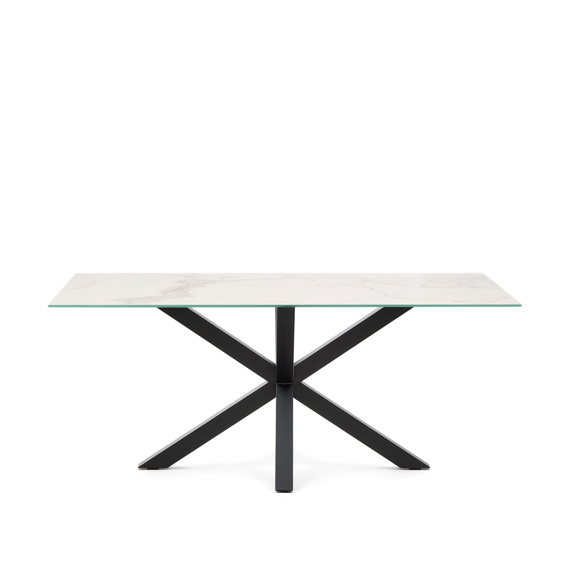 Argo asztal 180 cm porcelán fekete lábakkal