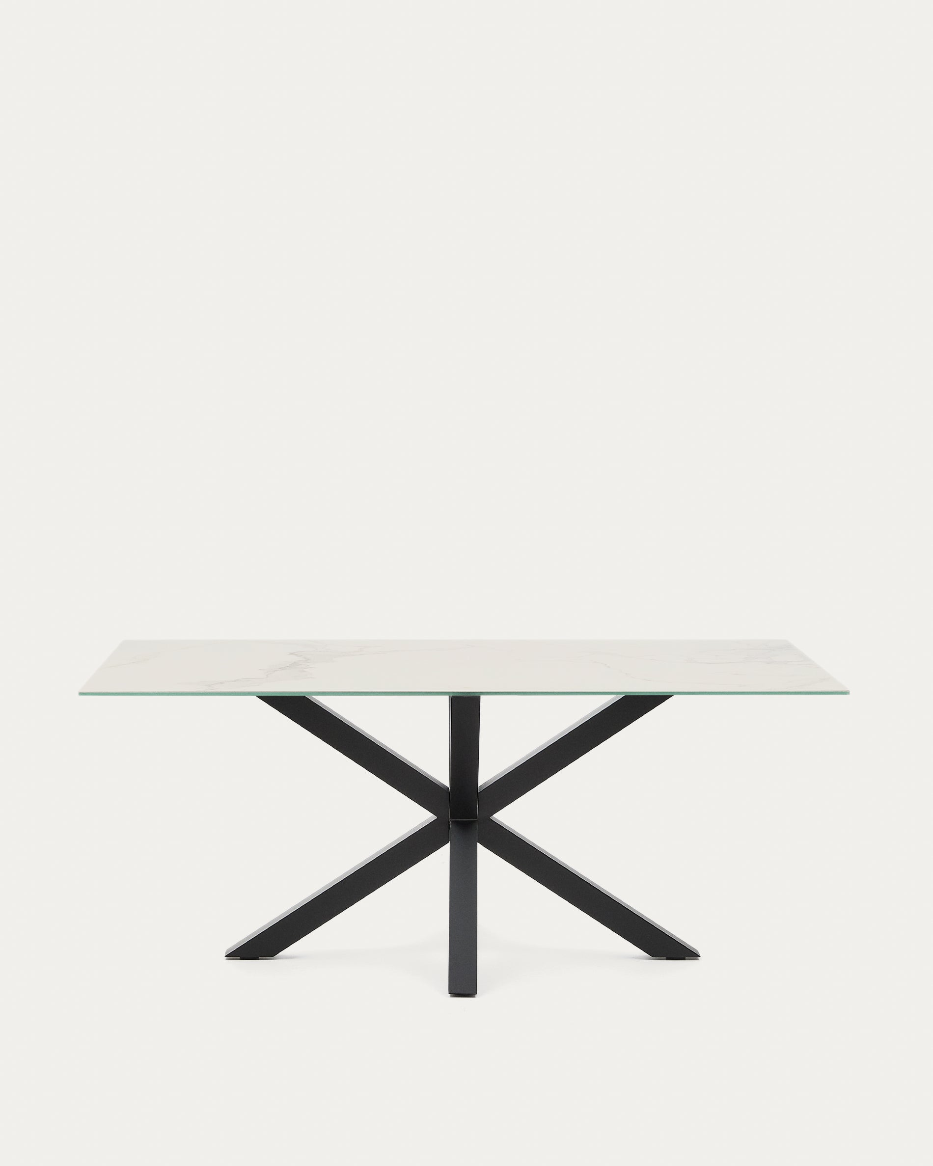 Argo asztal 180 cm porcelán fekete lábakkal