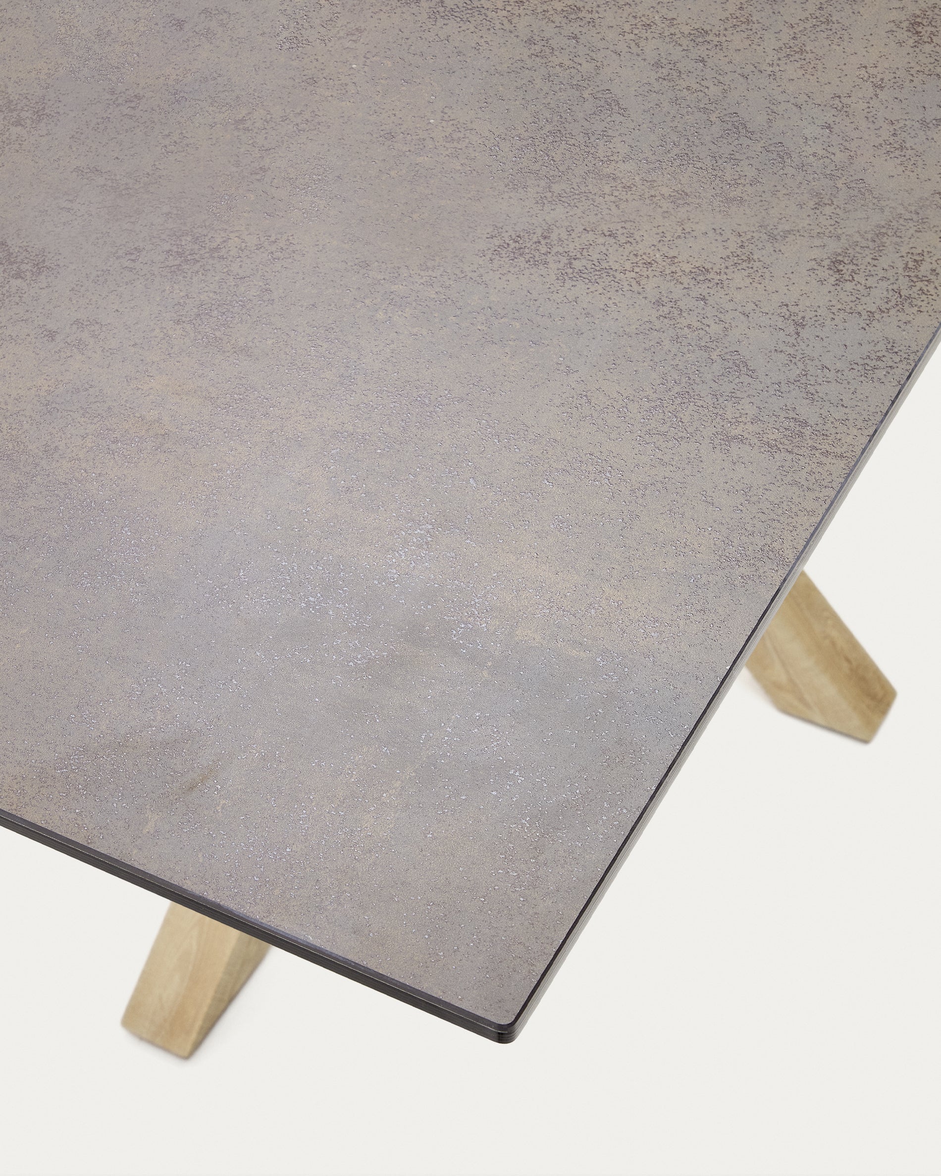 Argo asztal 200x100, Hightech Porcelán Vas Moha