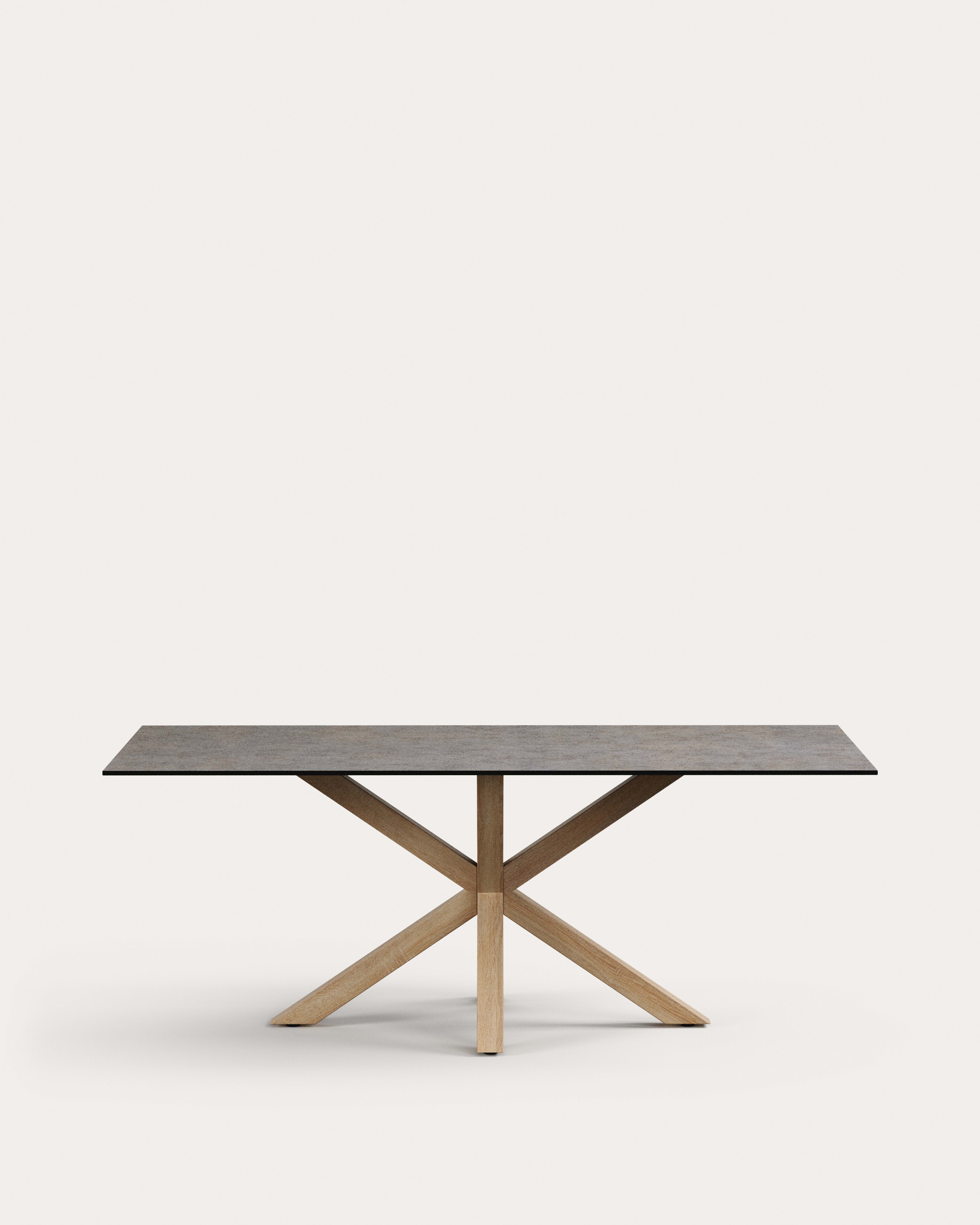 Argo Table200x100, Hightech Porcelain Iron Moss - Product View