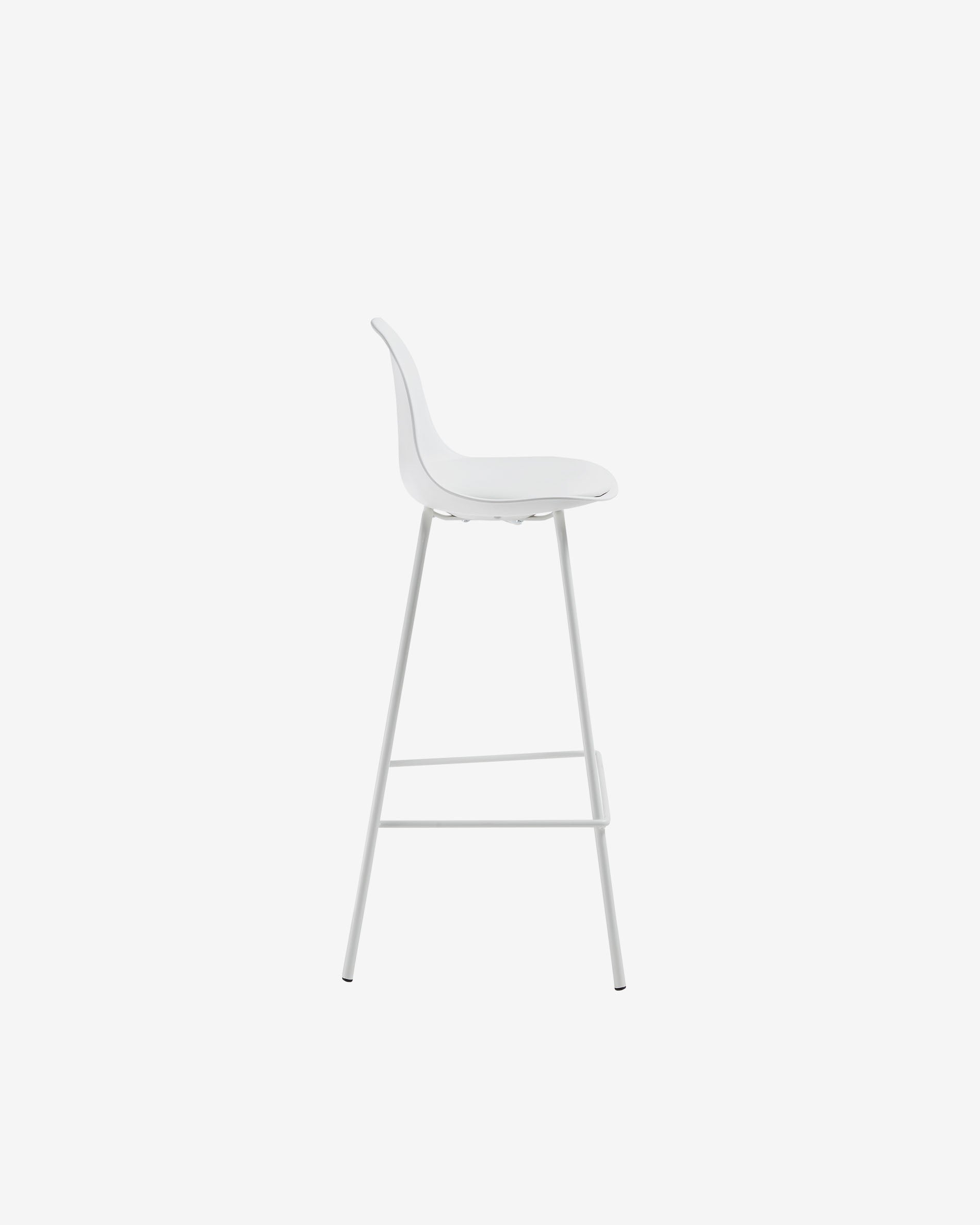 White Brighter barstool height 75 cm - Product View
