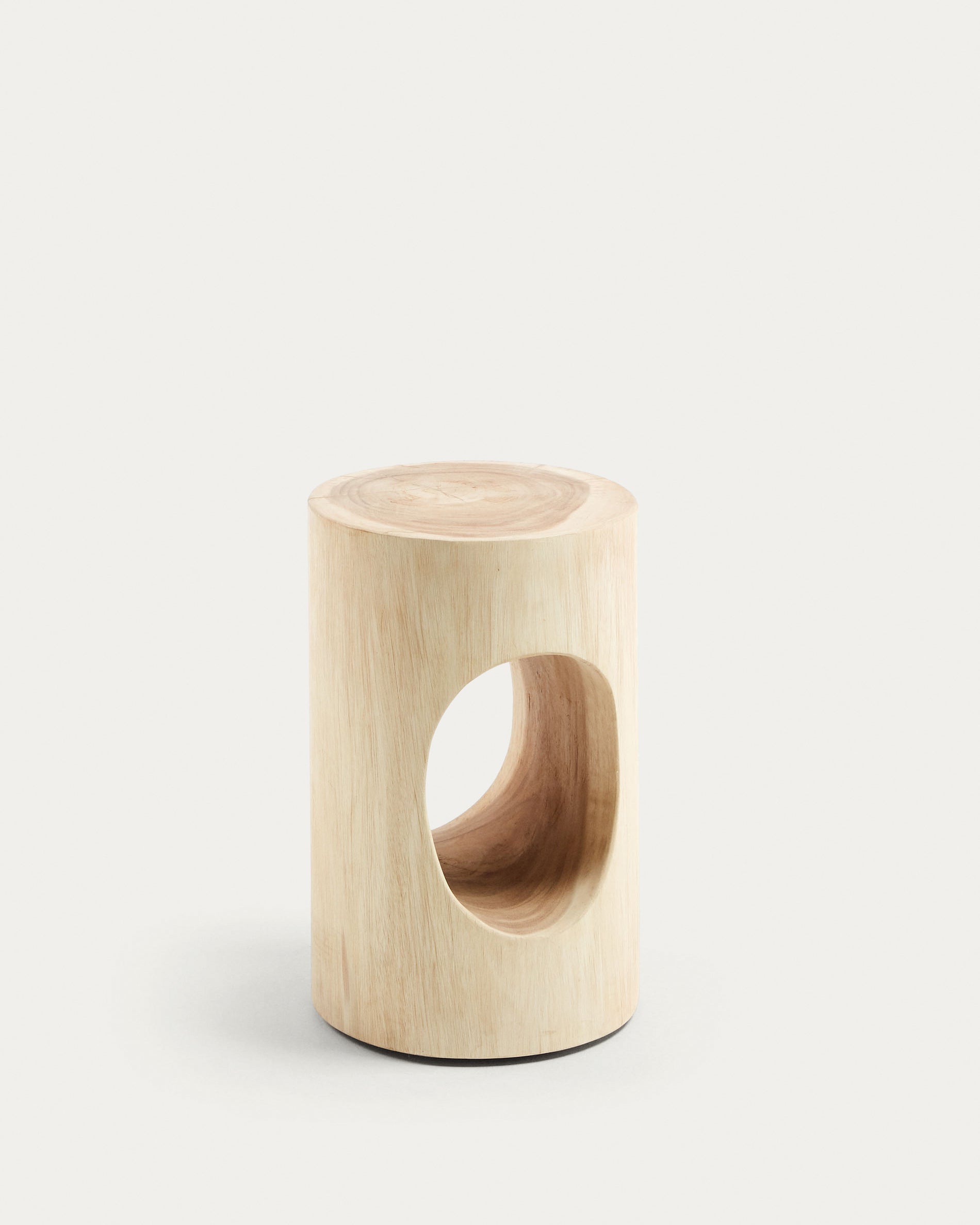 Halker solid rain tree wood side table, Ø 30 cm - Product View