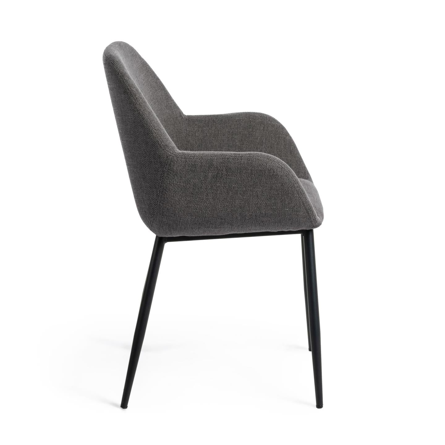Konna dark grey chair - Product Image