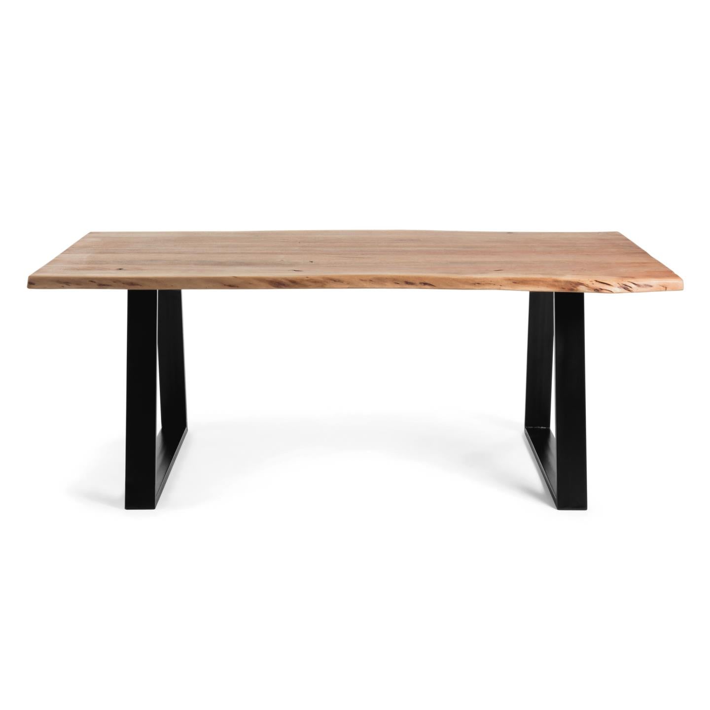 Alaia table in solid acacia wood with natural finish, 160 x 90 cm - Product Image