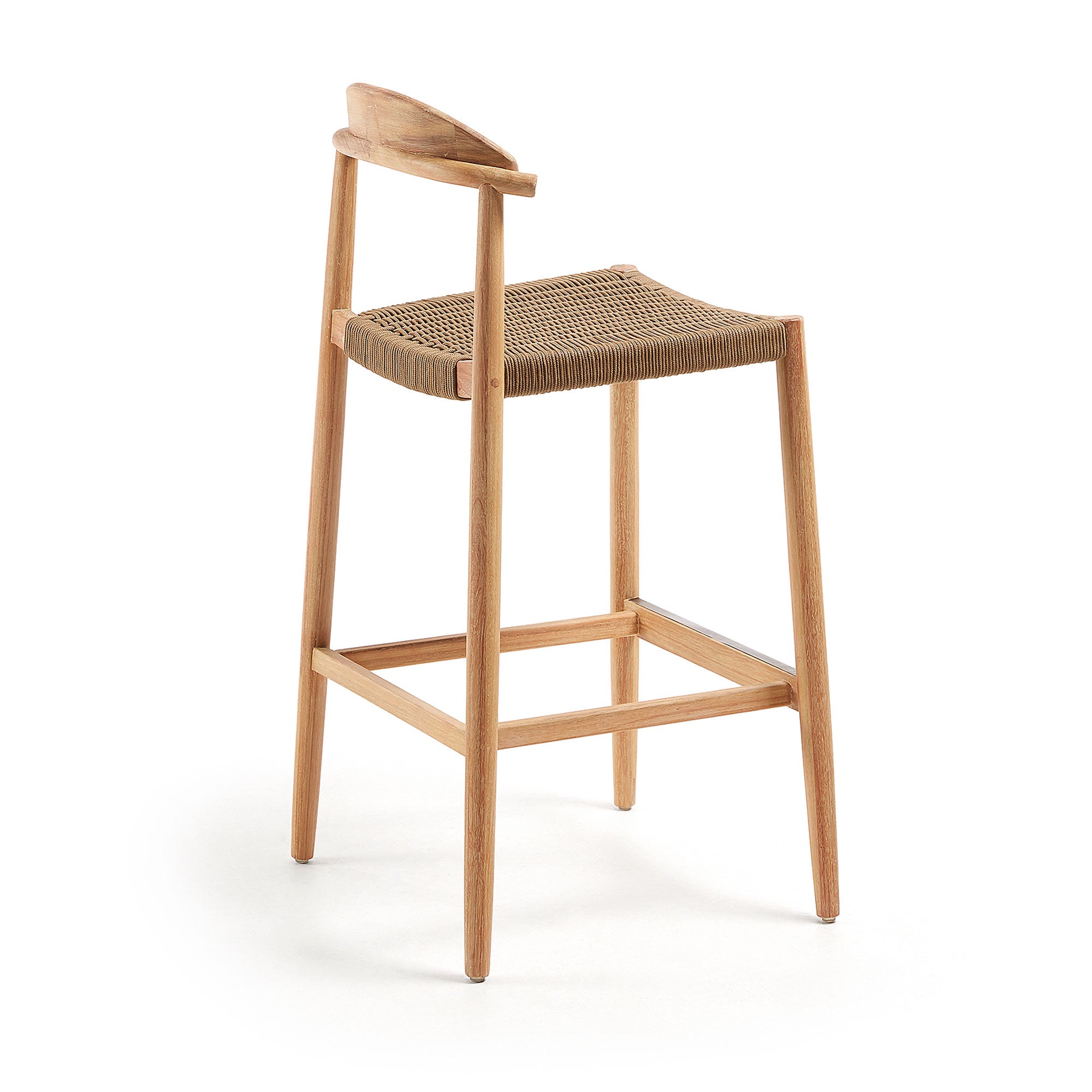 Nina stool in solid acacia wood, height 76 cm FSC 100% - Product Image