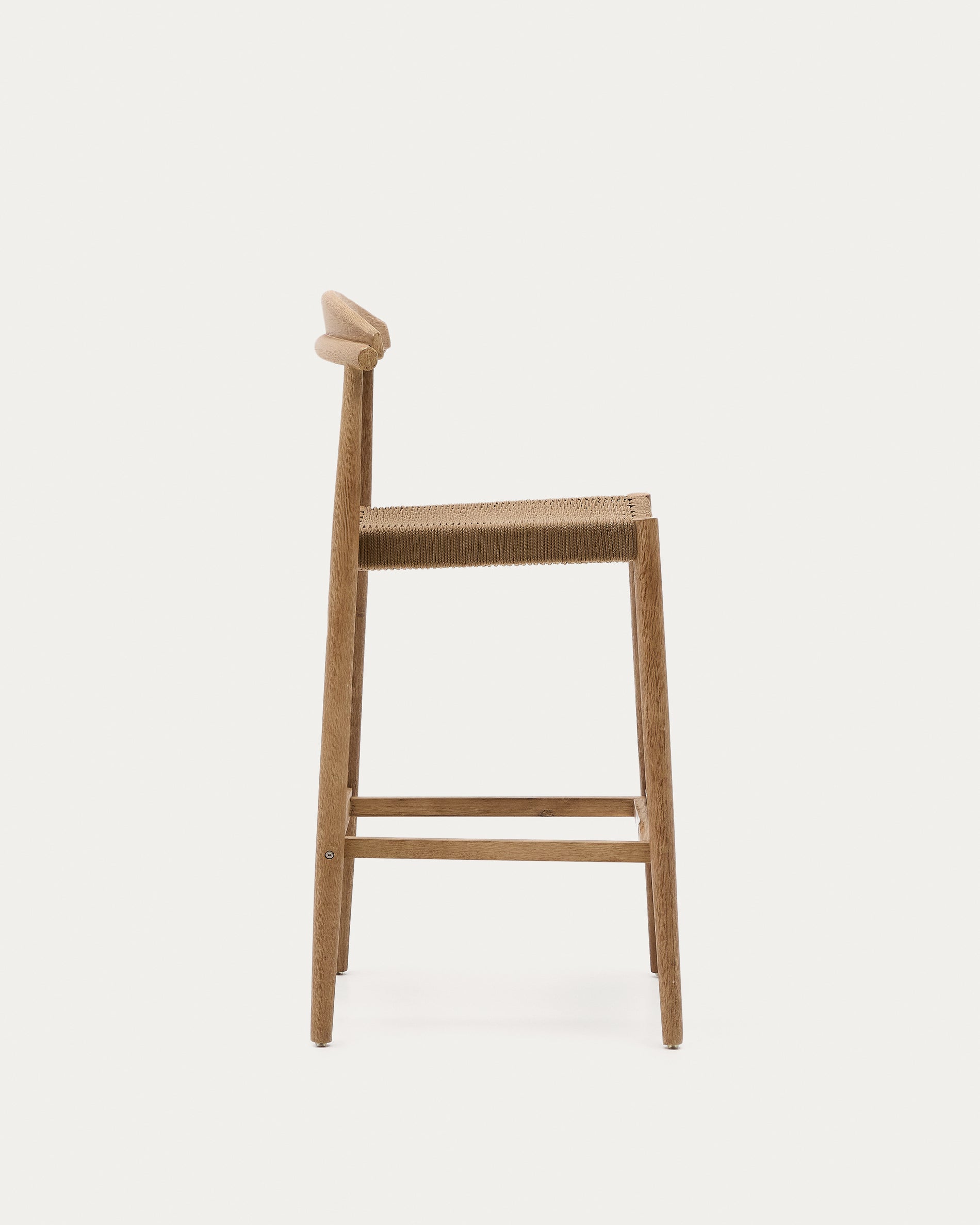Nina stool in solid acacia wood, height 76 cm FSC 100% - Product View