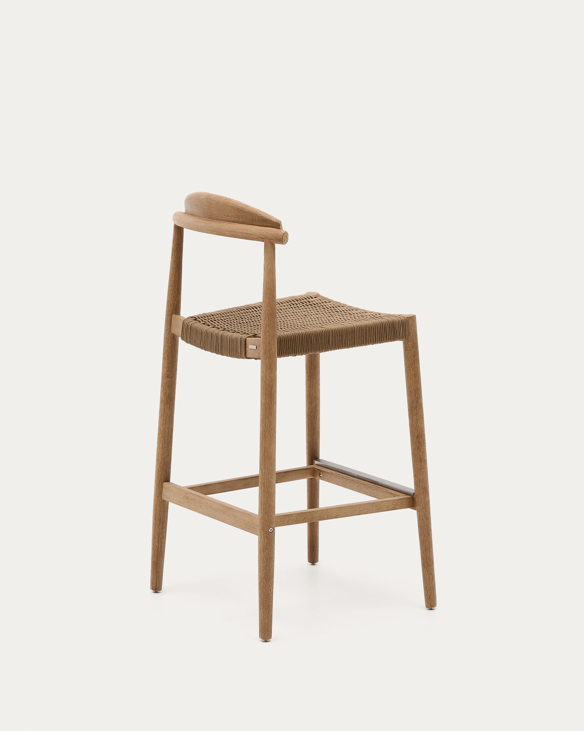 Nina stool in solid acacia wood, height 76 cm FSC 100% - Product View