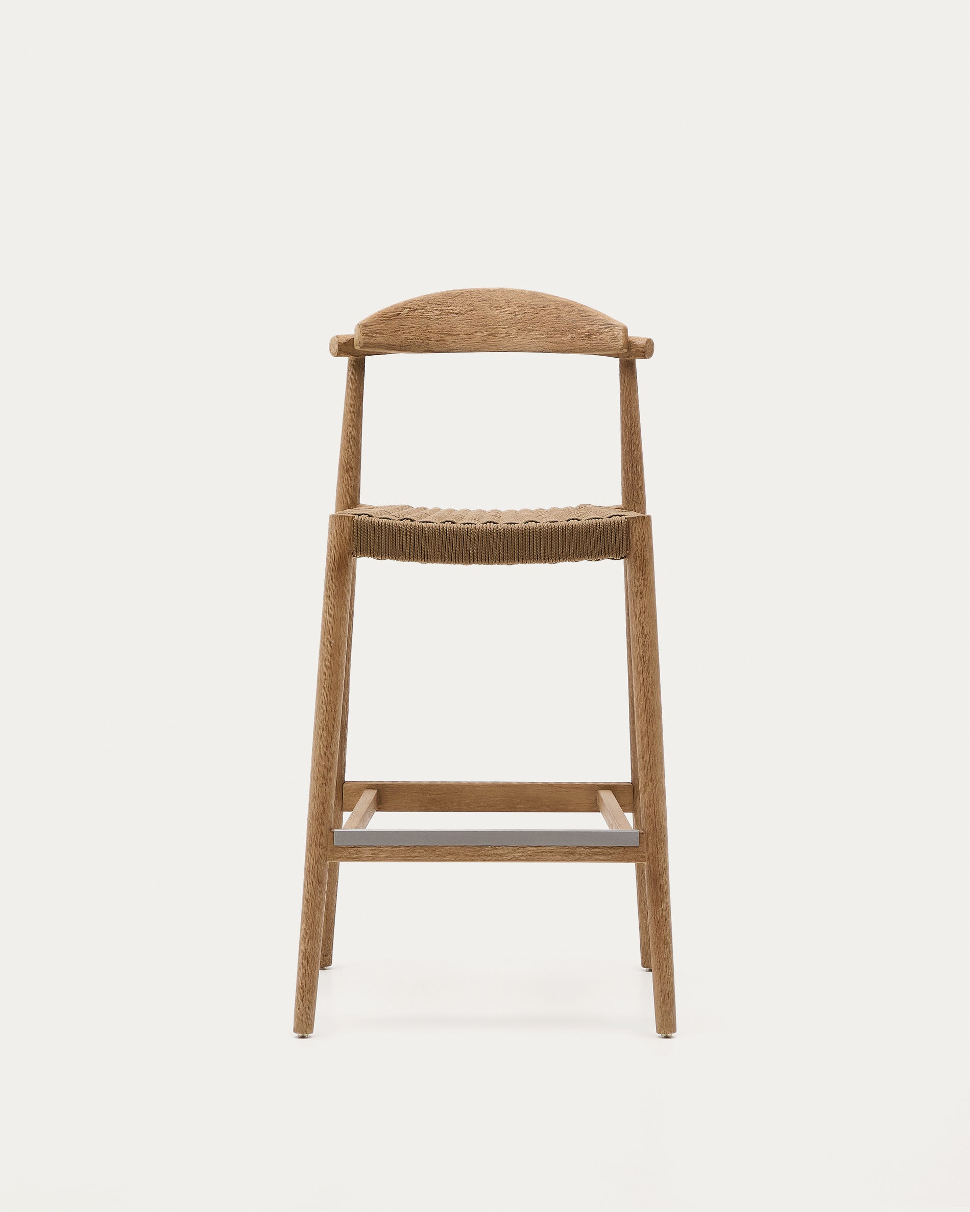 Nina stool in solid acacia wood, height 76 cm FSC 100% - Product View
