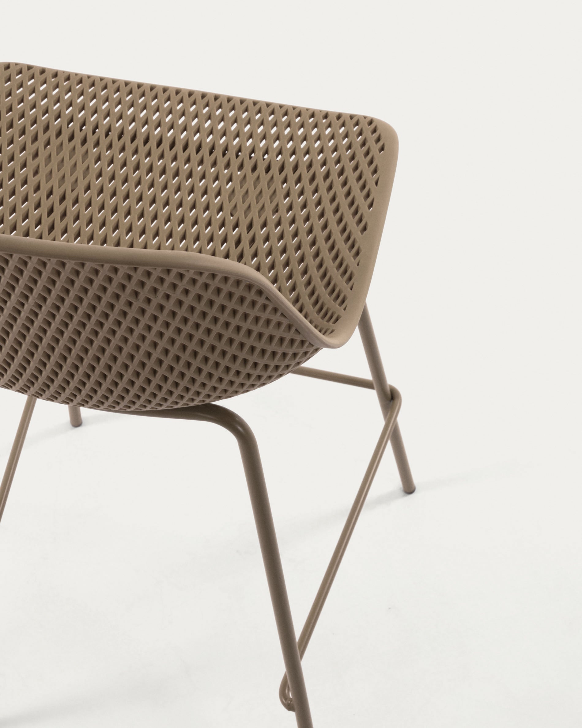 Beige Quinby stool height 75 cm - Detail