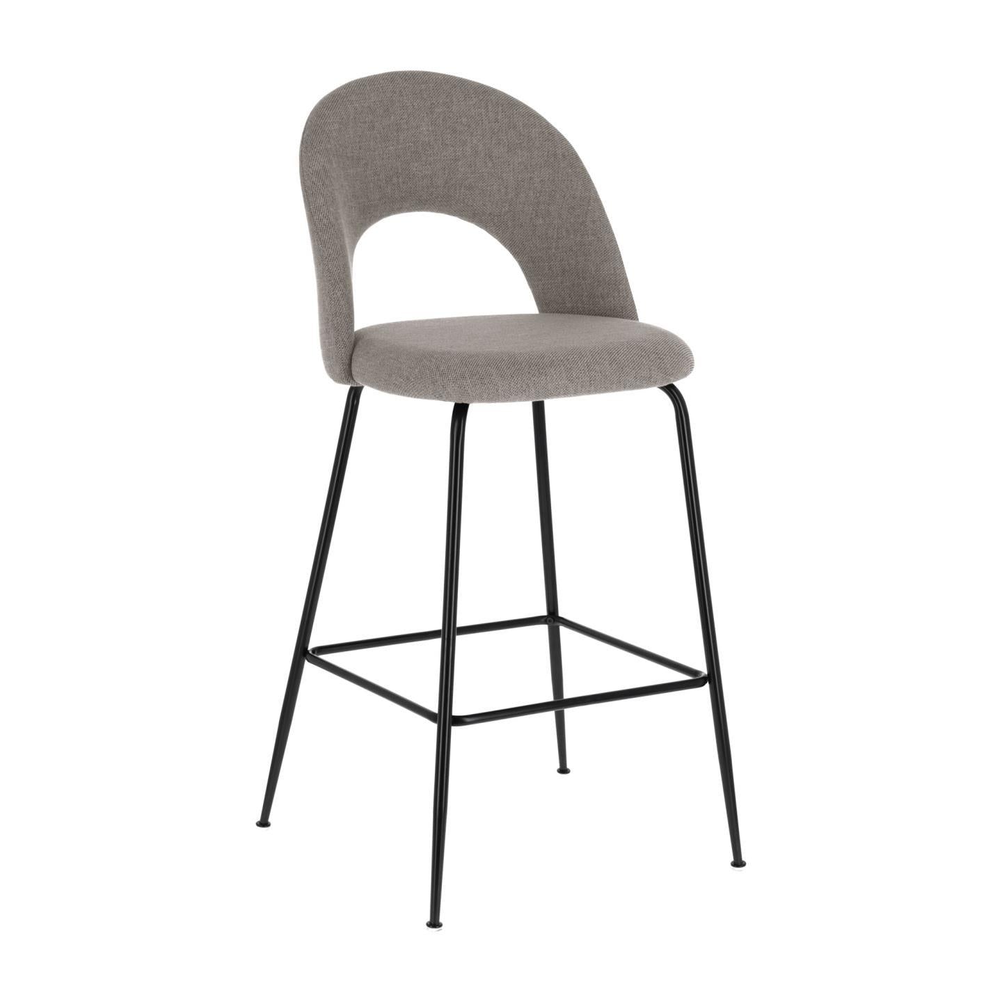 Mahalia light grey stool height 63 cm FSC 100% - Product Image