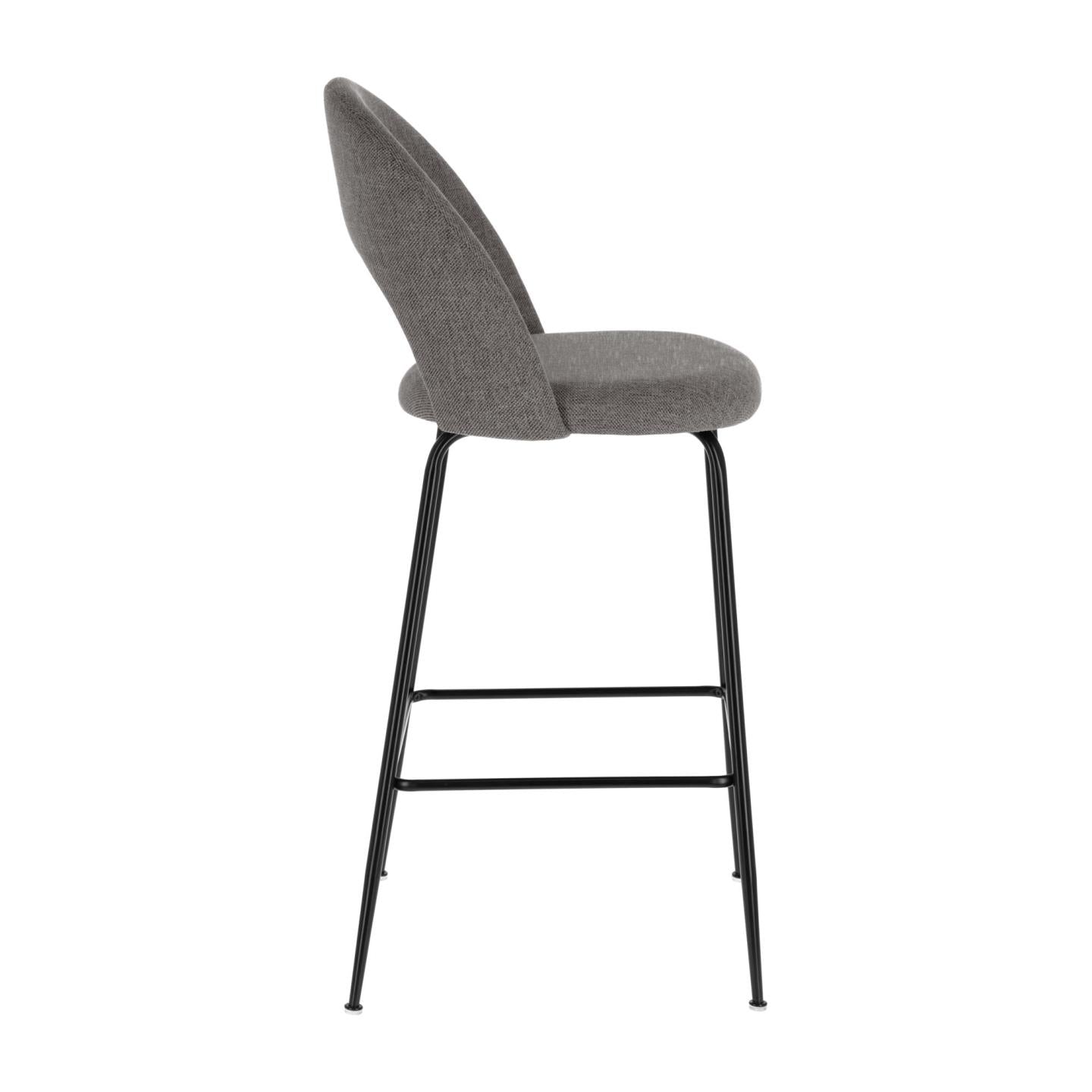 Mahalia dark grey stool height 63 cm FSC 100% - Product Image