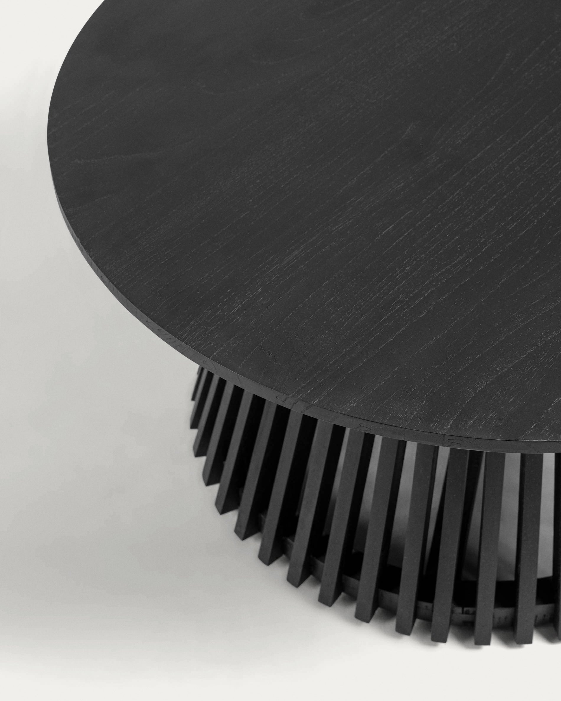 Jeanette Ø 80 cm black coffee table - Detail