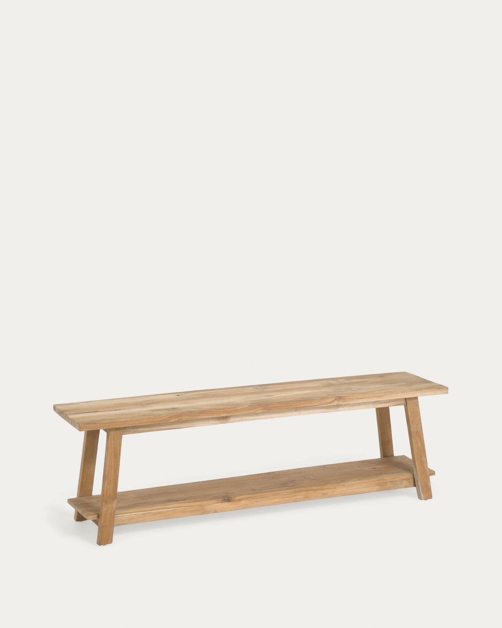 Safara solid recycled teak bench 150 cm - Product View