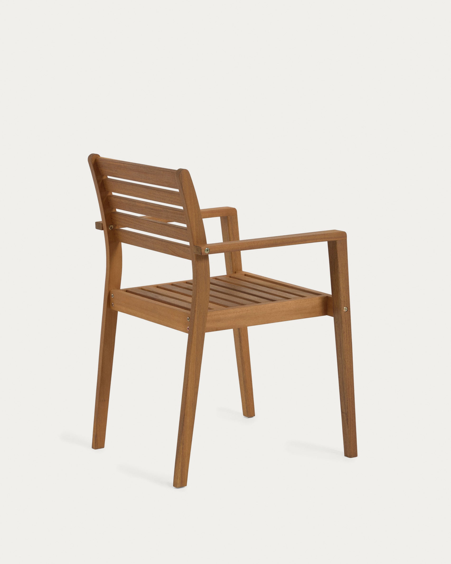 Hanzel stackable solid acacia wood garden chair FSC 100% - Product View