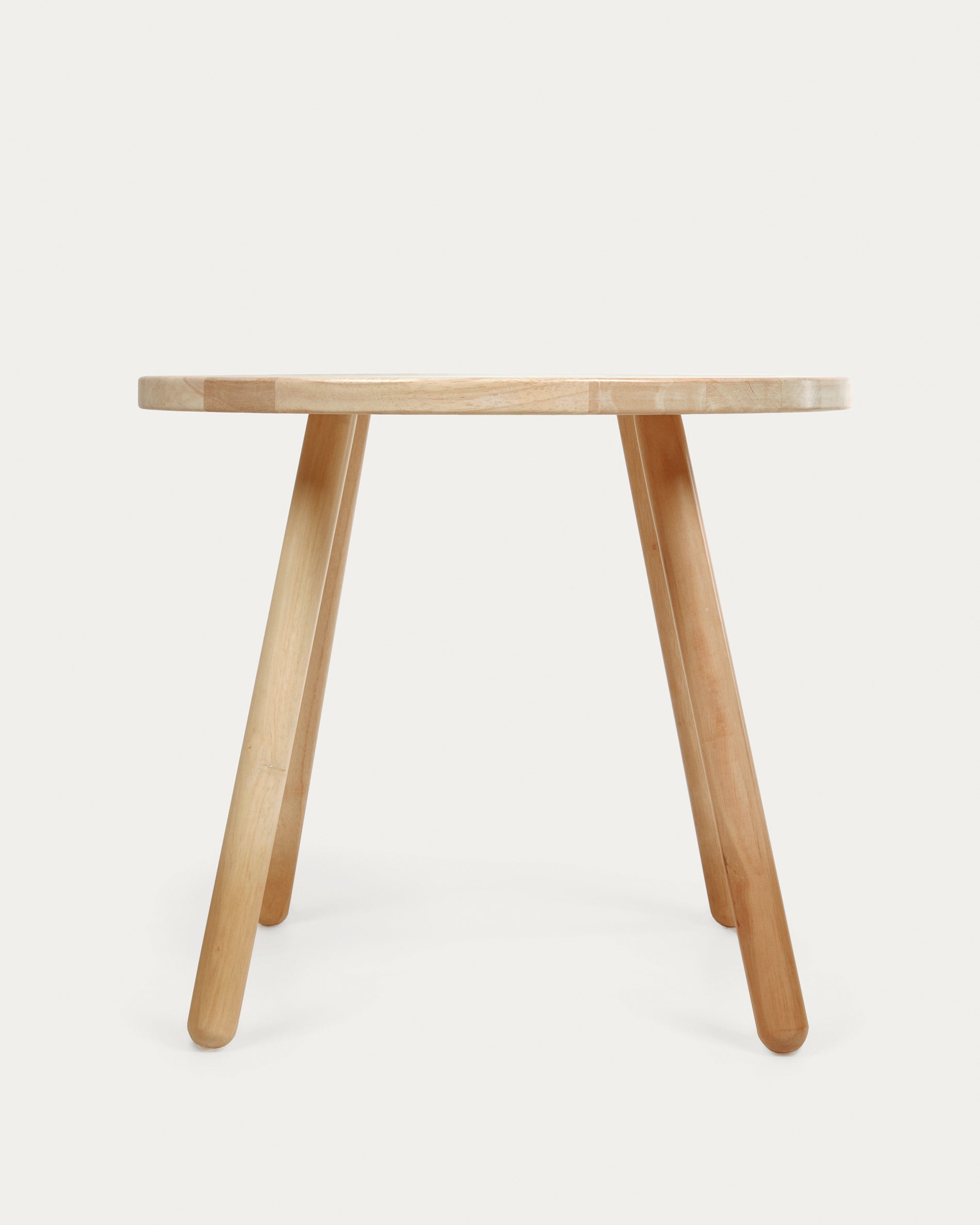 Round Dilcia kids table in solid rubber wood Ø 55 cm - Product View
