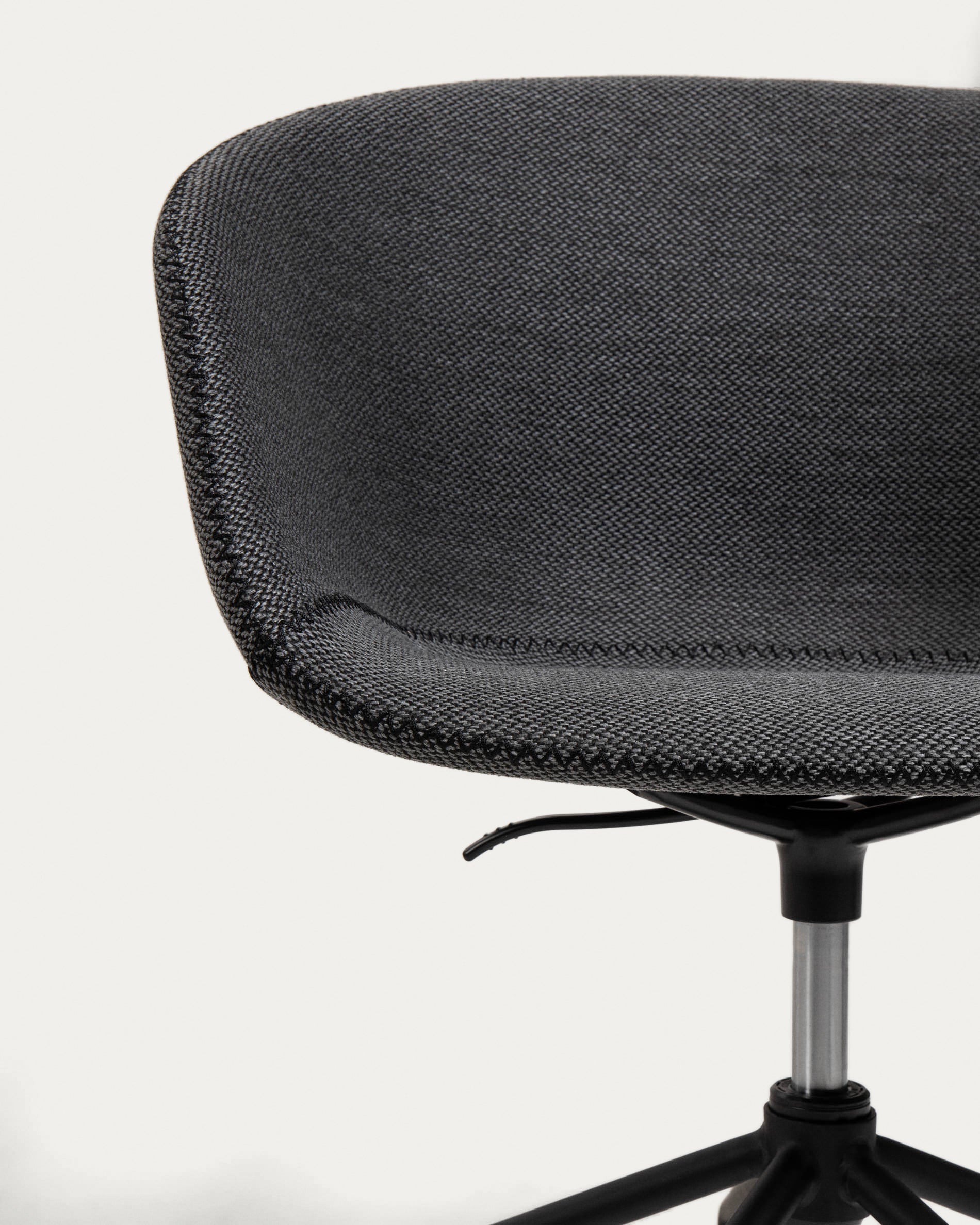 Yvette dark grey office chair - Detail