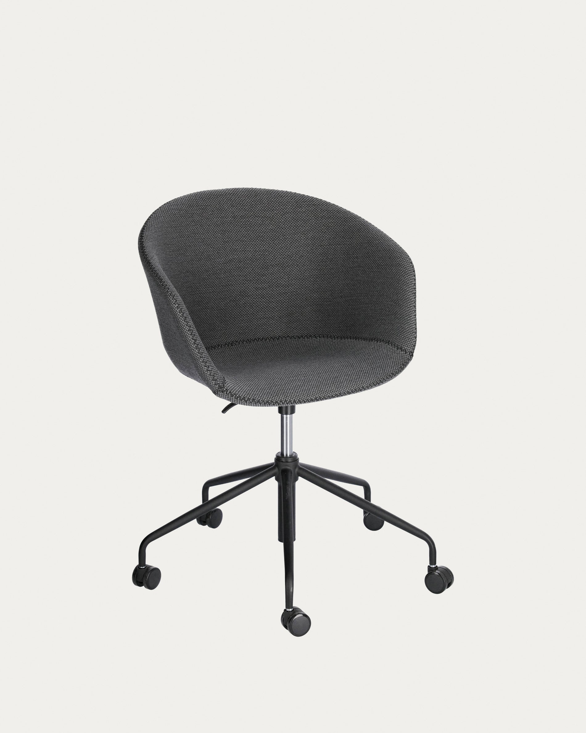 Yvette dark grey office chair - Product View