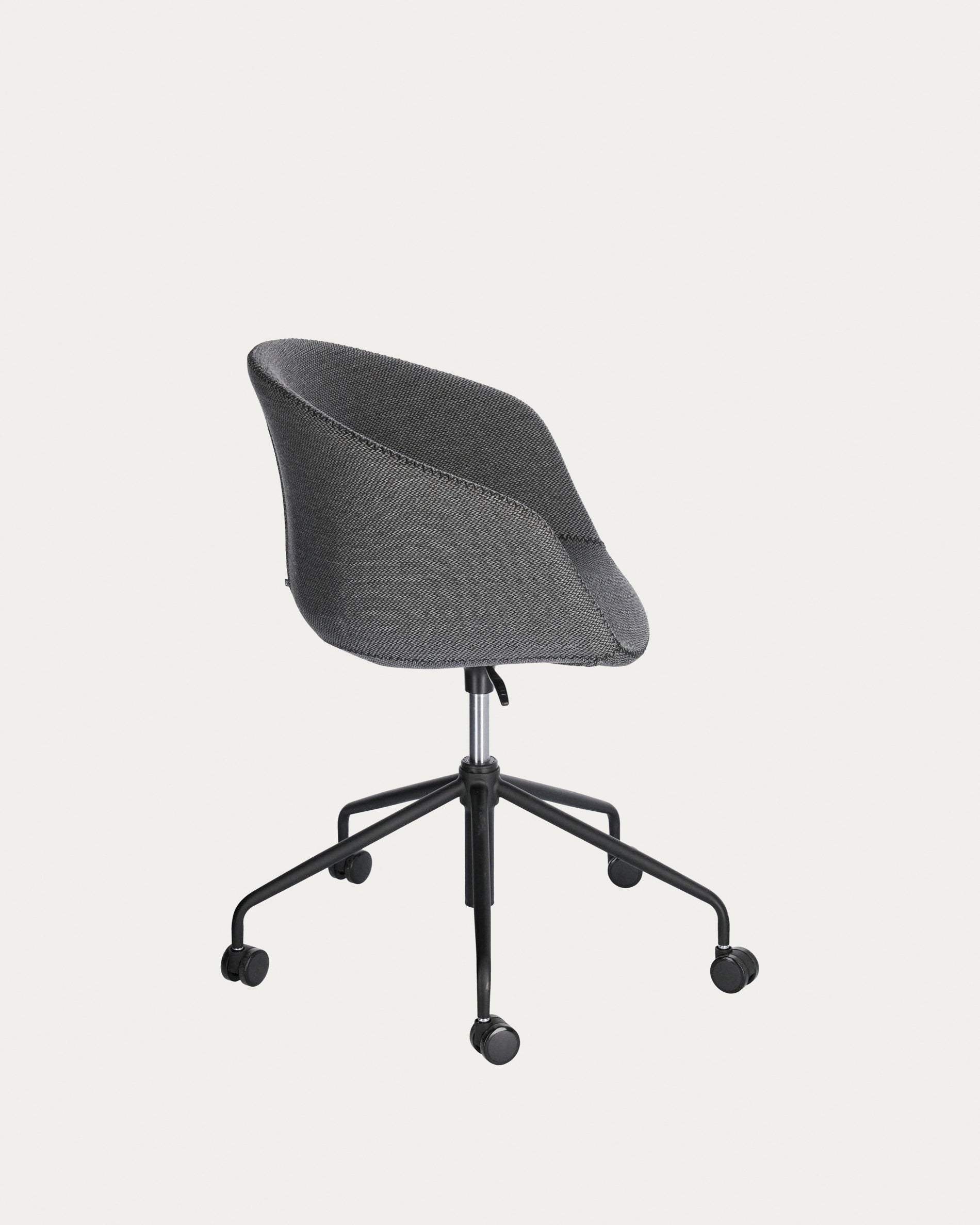Yvette dark grey office chair - Product View