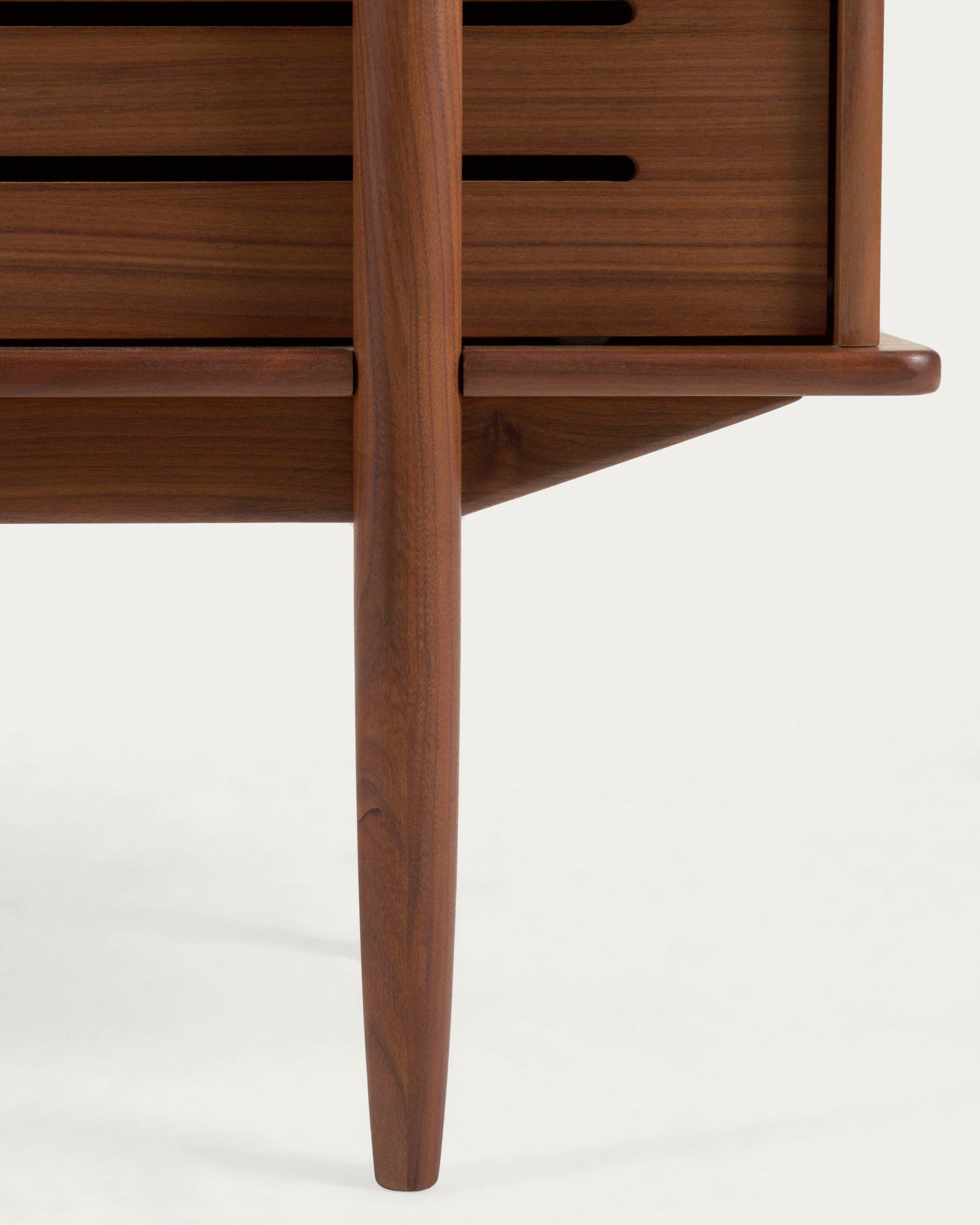 Carolin in veneered walnut shelf unit 130 x 169 cm - Detail
