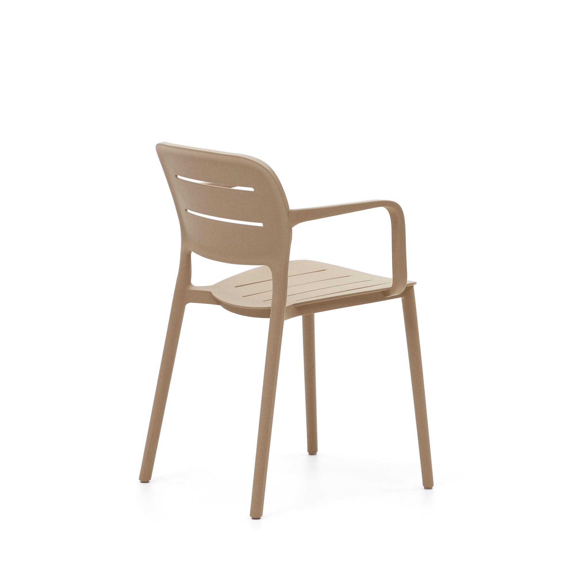 Morella stackable outdoor chair in beige - Product Image