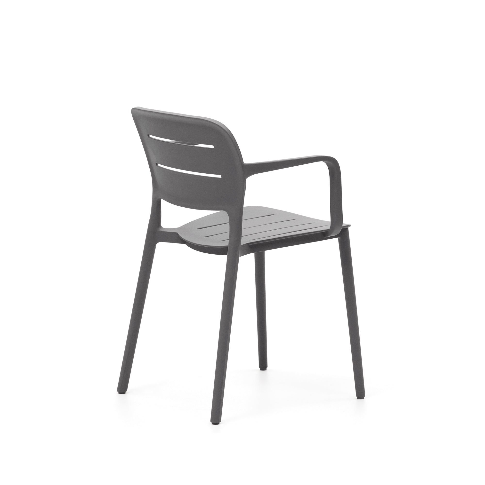 Morella stackable garden chair in grey - Product Image