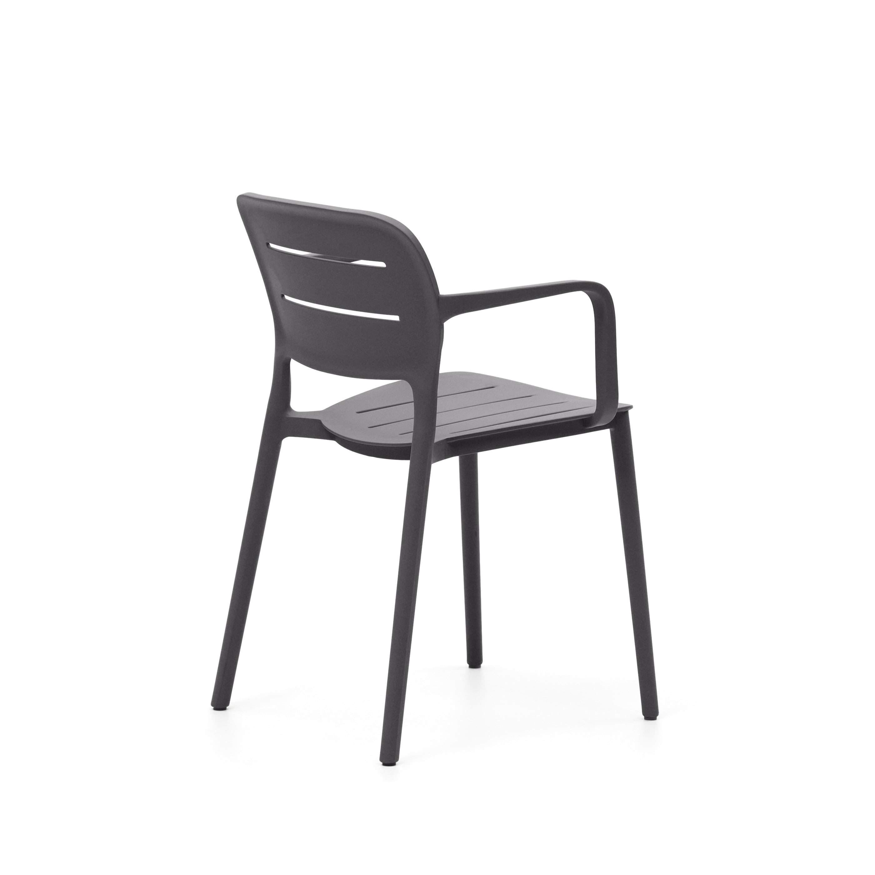 Morella stackable garden chair in grey - Product Image