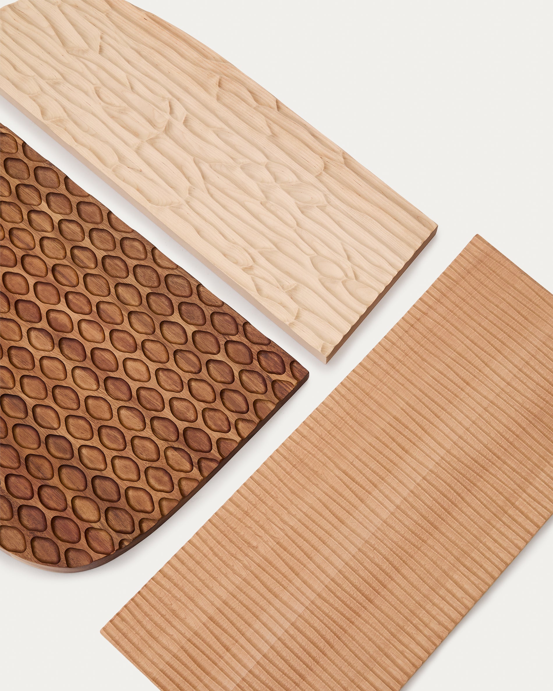 Trivax 3-piece wall panel made of acacia wood FSC 100% - Detail