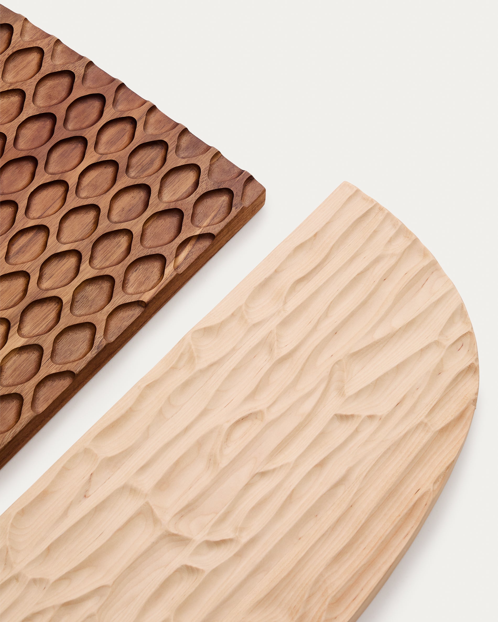 Trivax 3-piece wall panel made of acacia wood FSC 100% - Detail