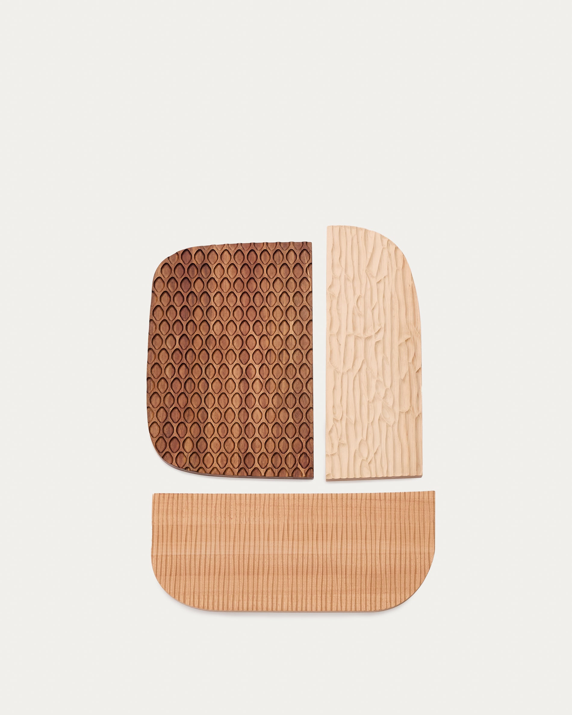 Trivax 3-piece wall panel made of acacia wood FSC 100% - Product View