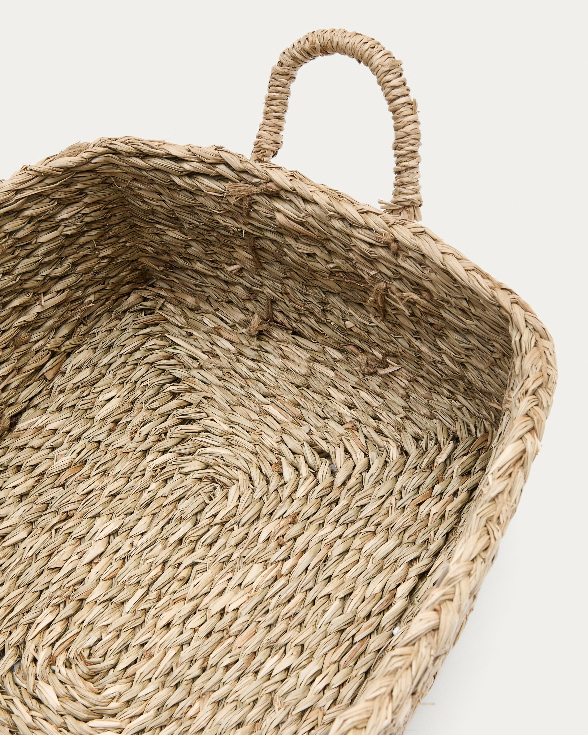 Milly set of 2 natural fibre baskets, 32 x 20 cm / 34 x 20 cm - Detail