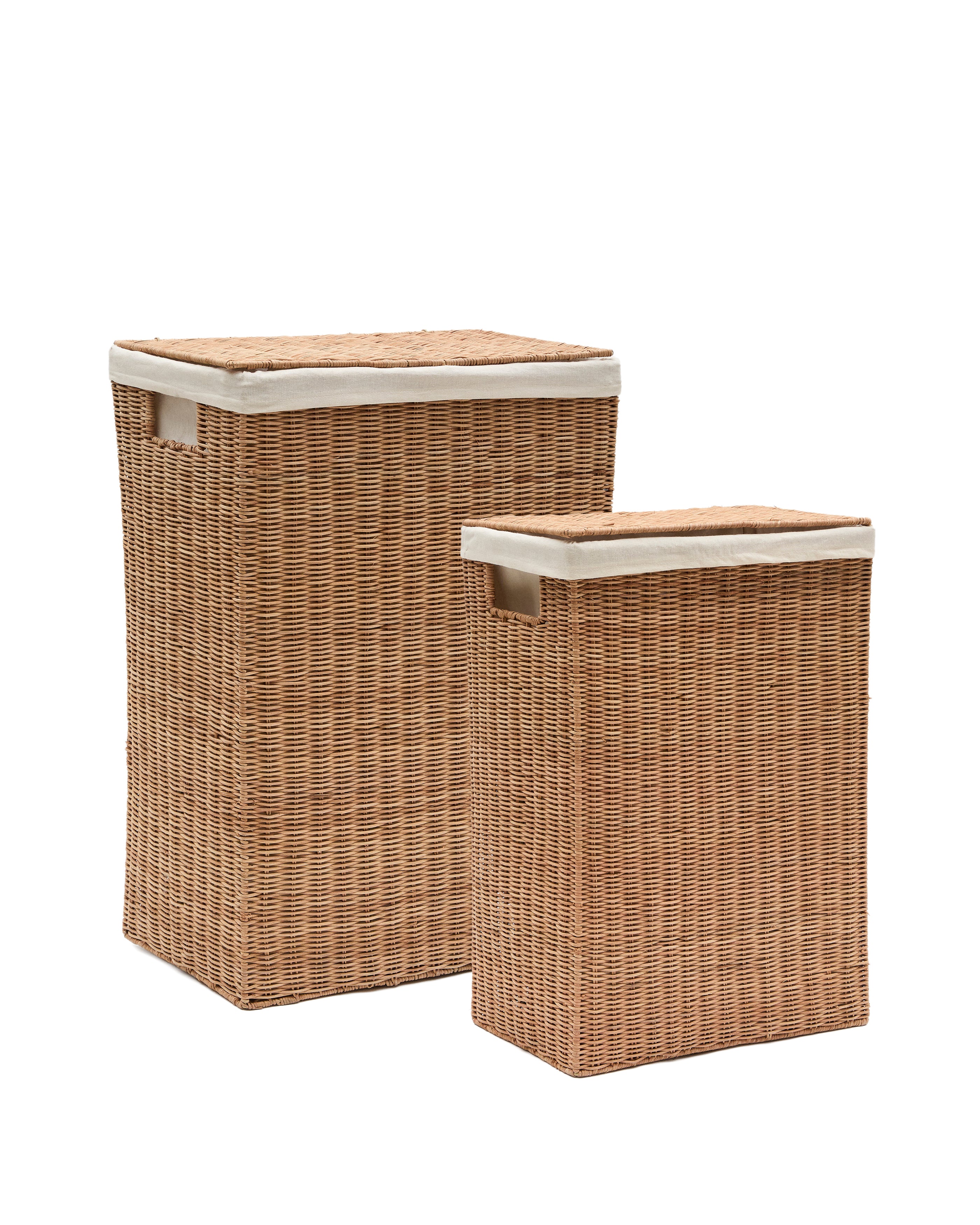 Indali set of 2 rattan baskets, 44 x 27 cm / 37 x 23 cm - Product Image