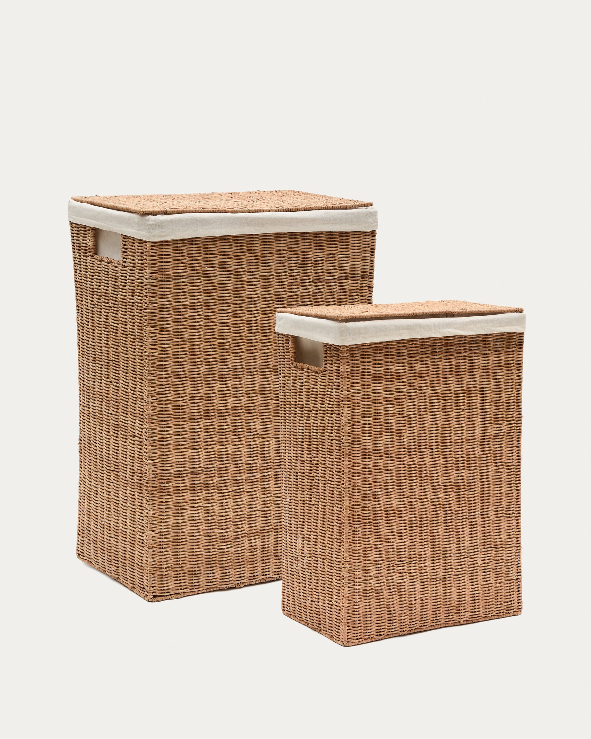 Indali set of 2 rattan baskets, 44 x 27 cm / 37 x 23 cm - Product View