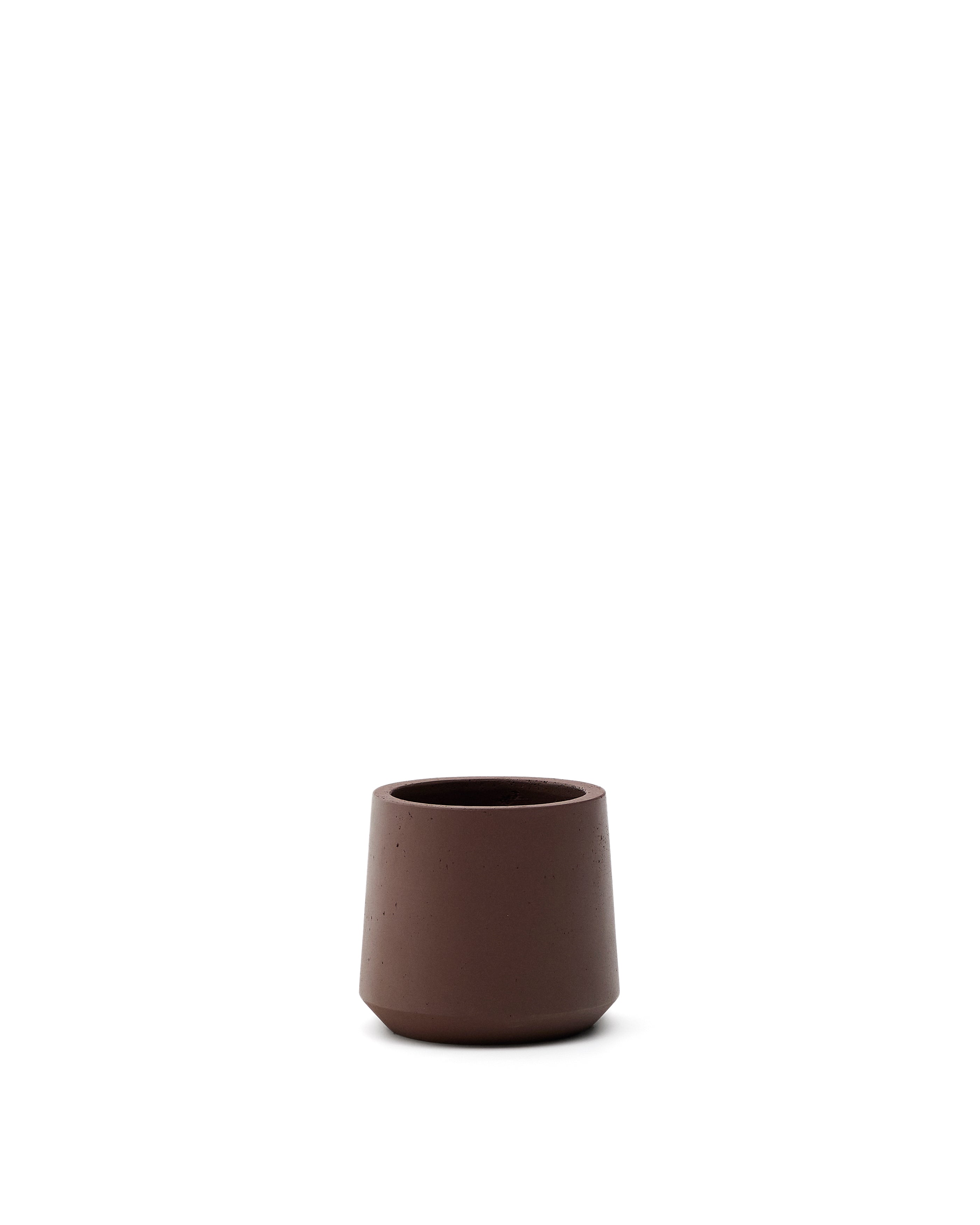 Calun maroon cement planter Ø 32cm - Product Image