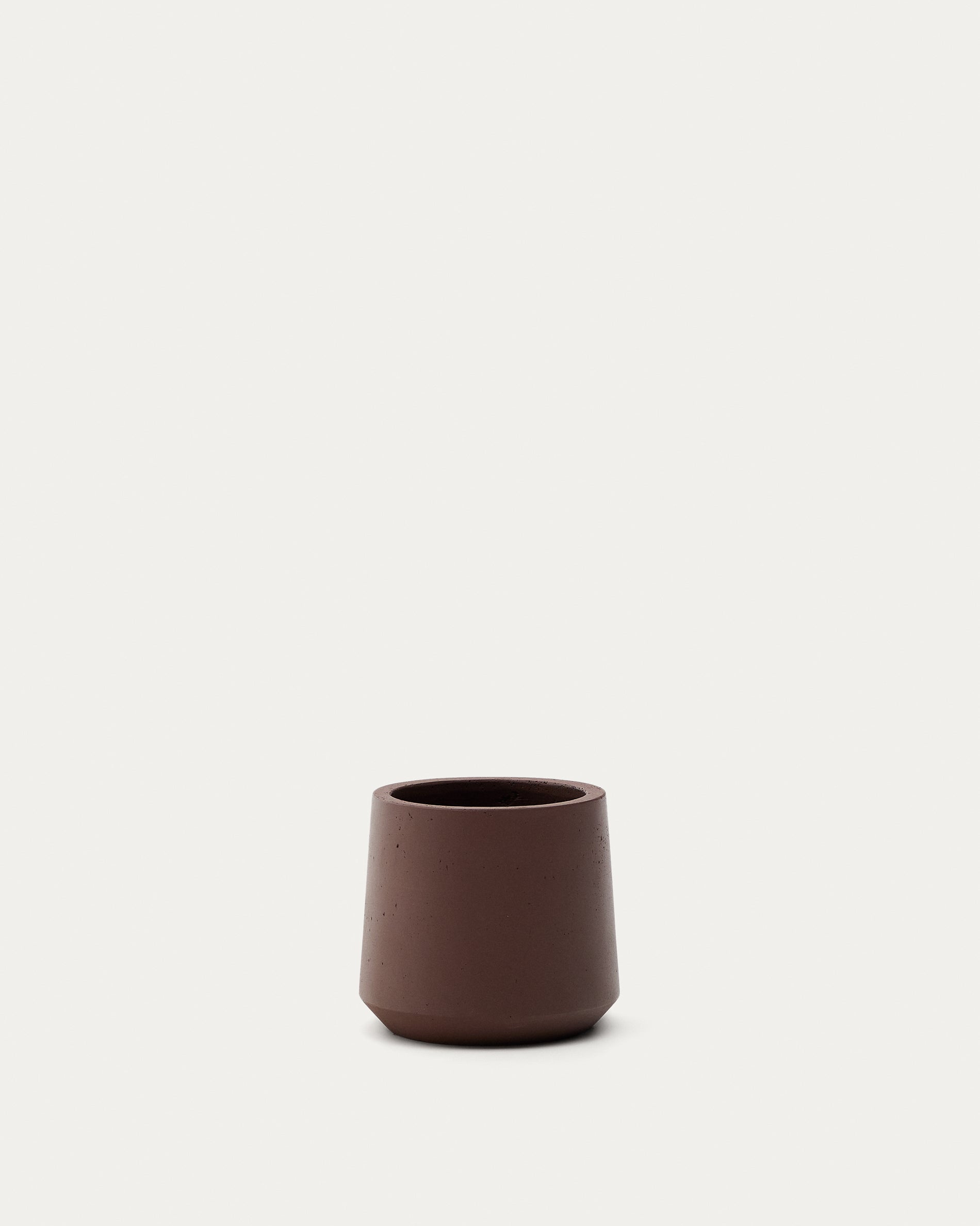 Calun maroon cement planter Ø 32cm - Product View