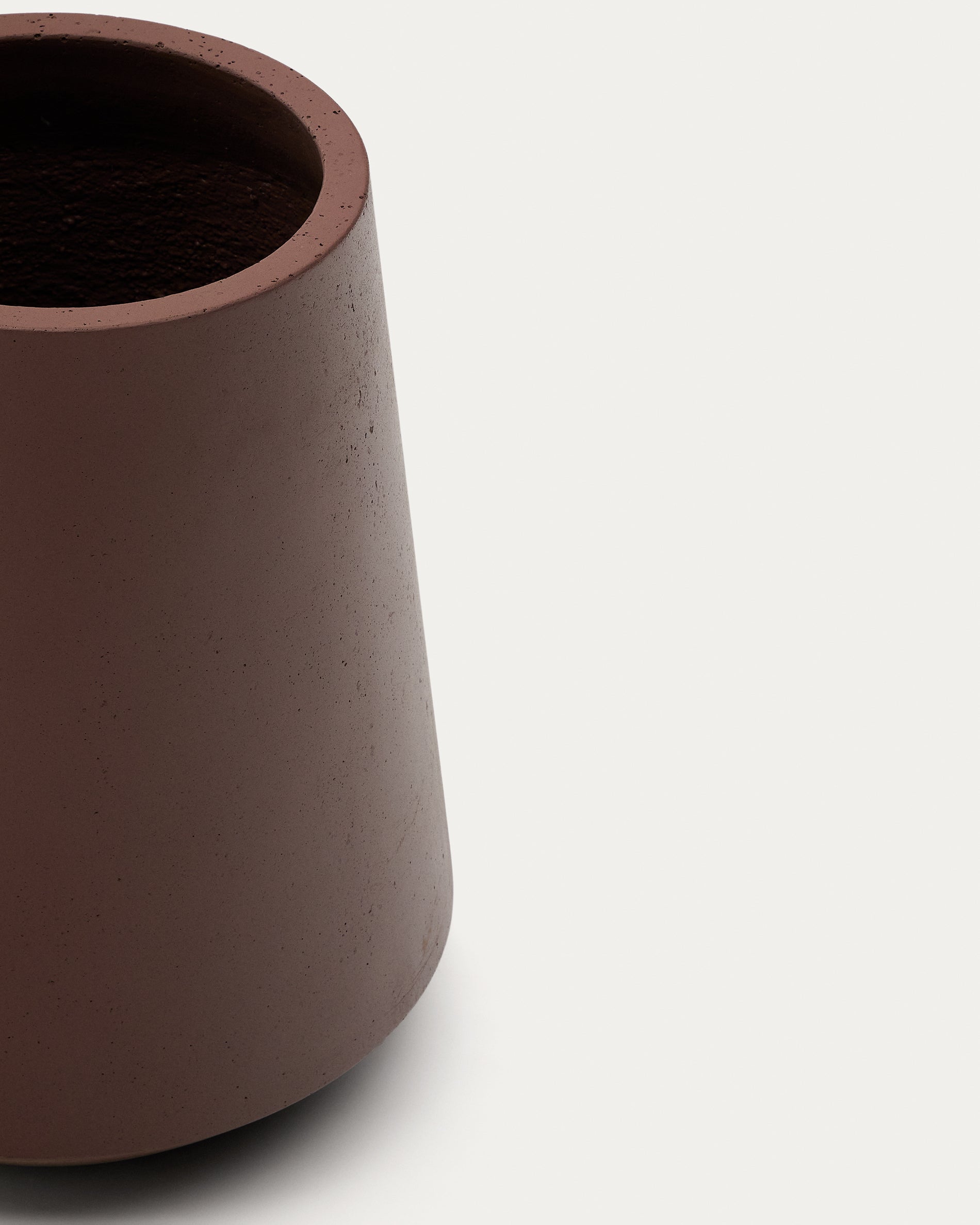 Calun maroon cement planter Ø 50cm - Detail
