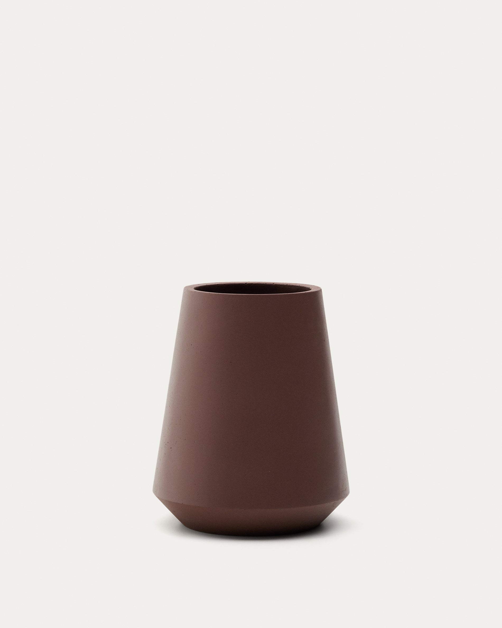 Calun maroon cement planter Ø 50cm - Product View