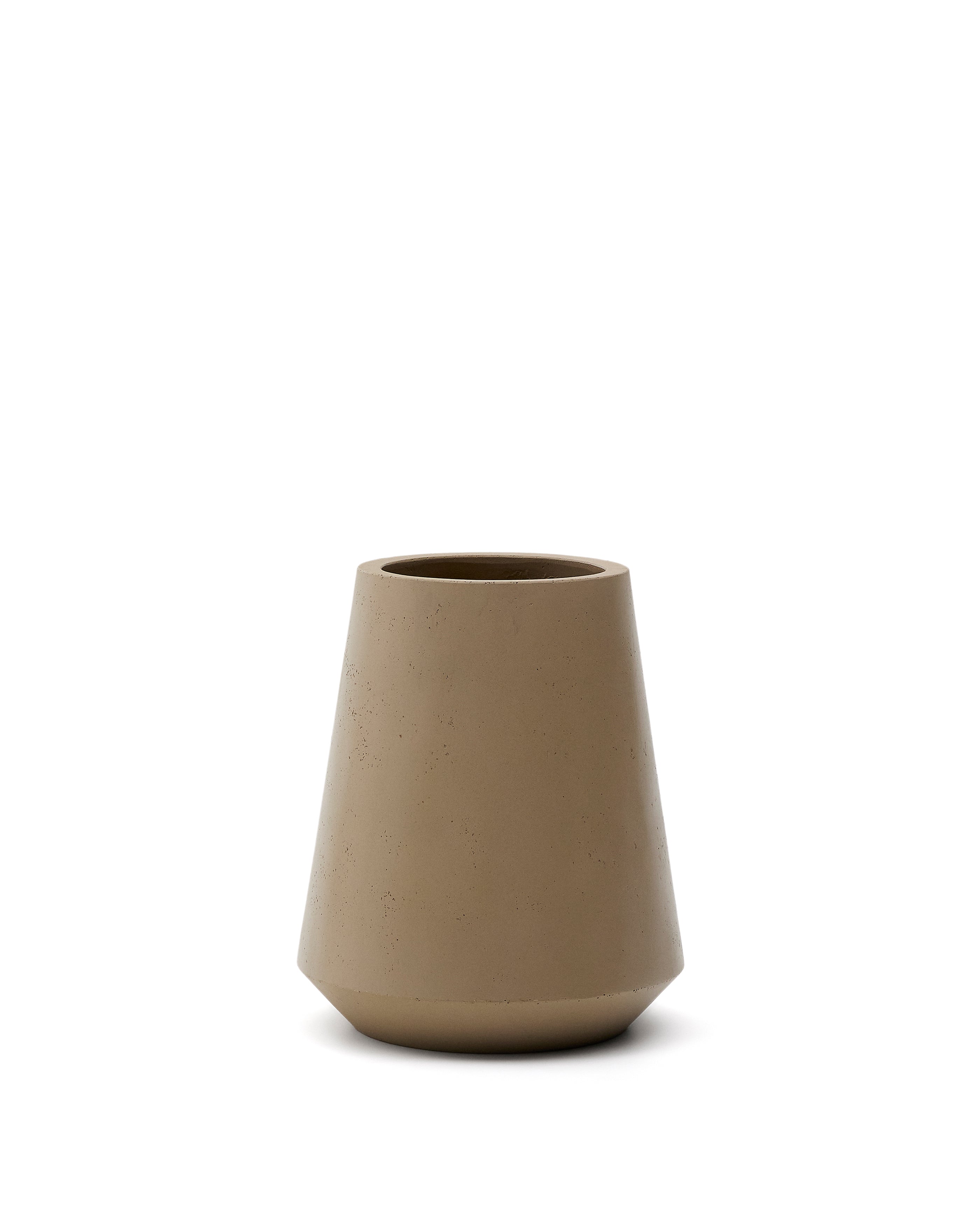 Calun beige cement planter Ø 50cm - Product Image