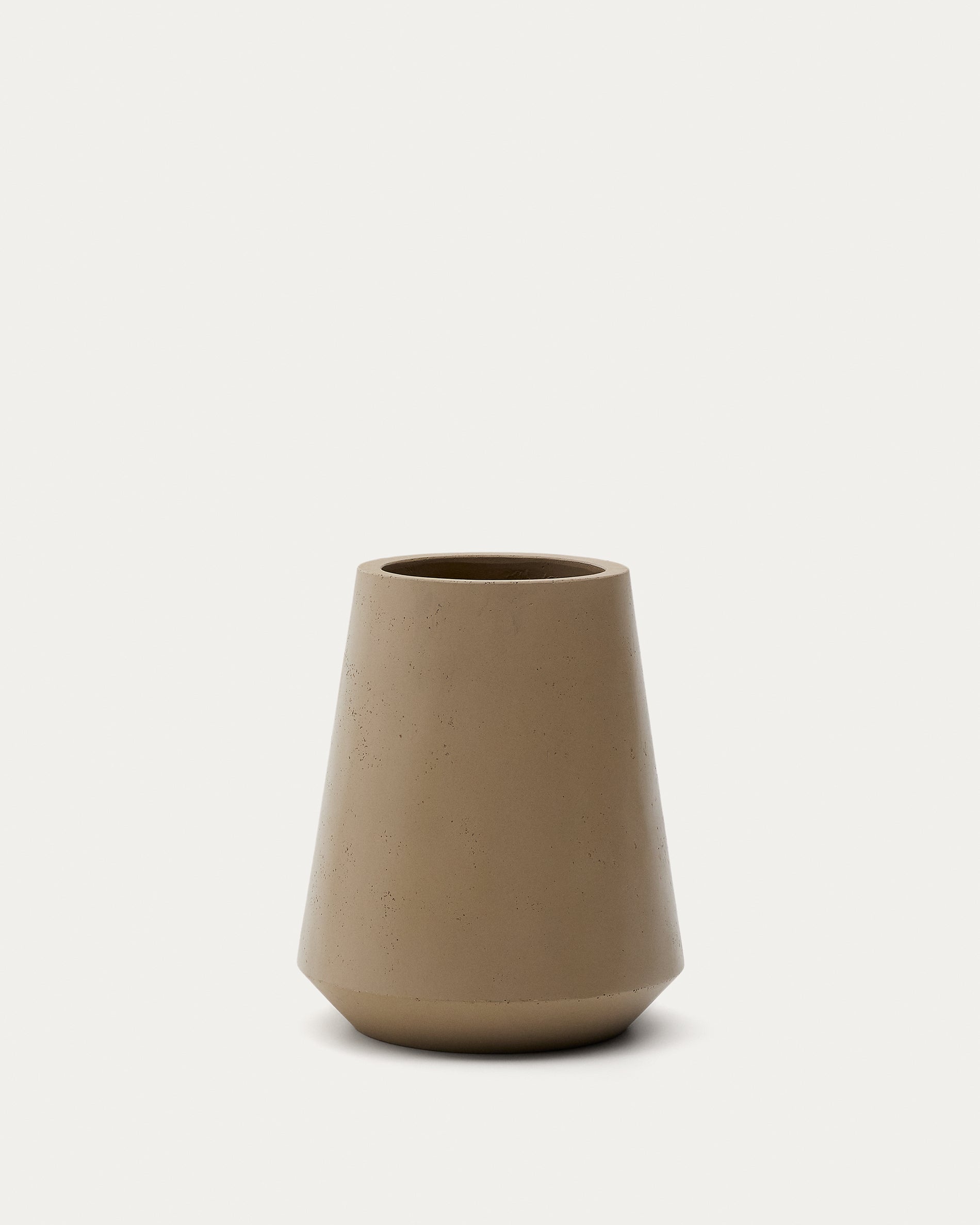 Calun beige cement planter Ø 50cm - Product View