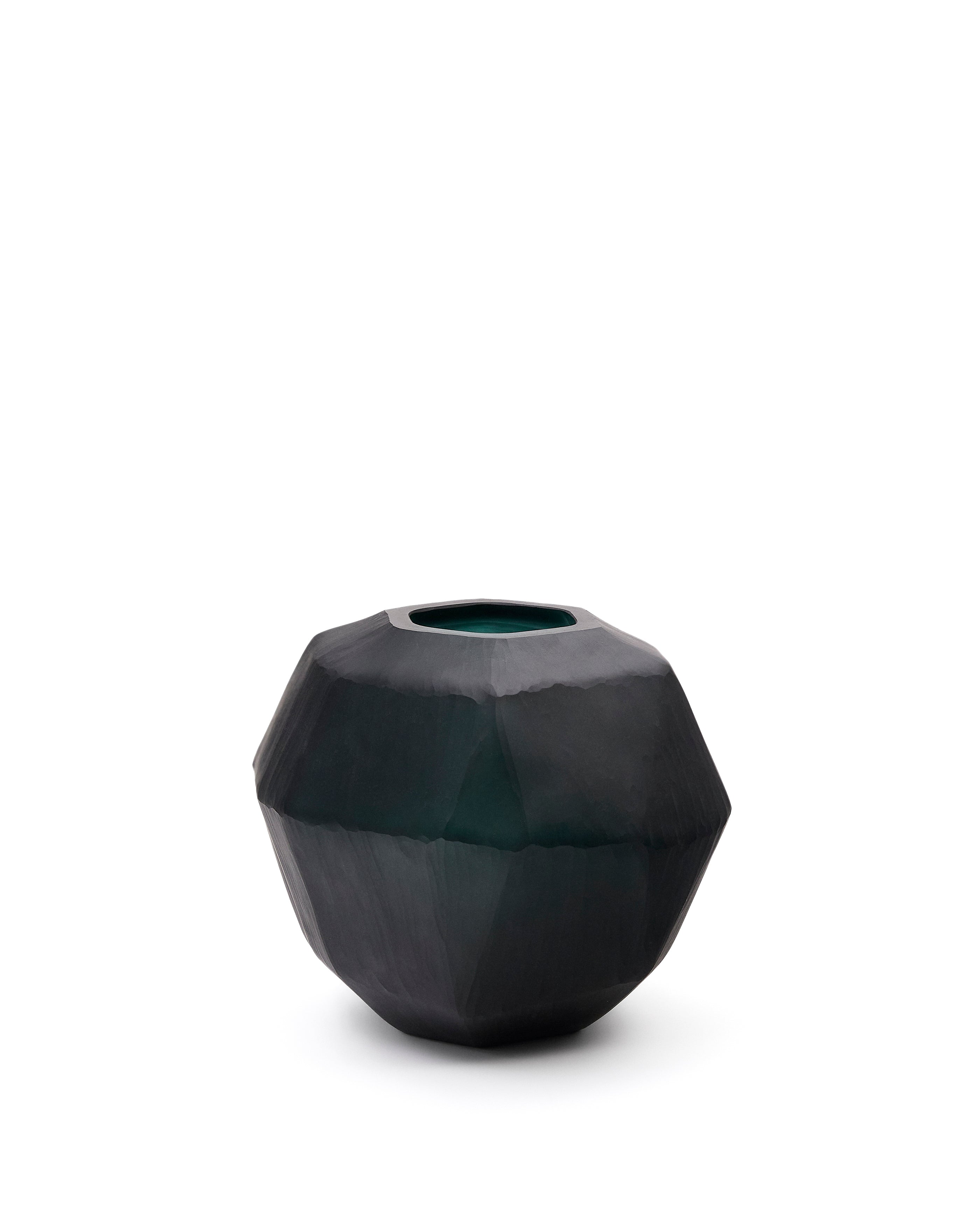Geonix green glass vase 22cm - Product Image