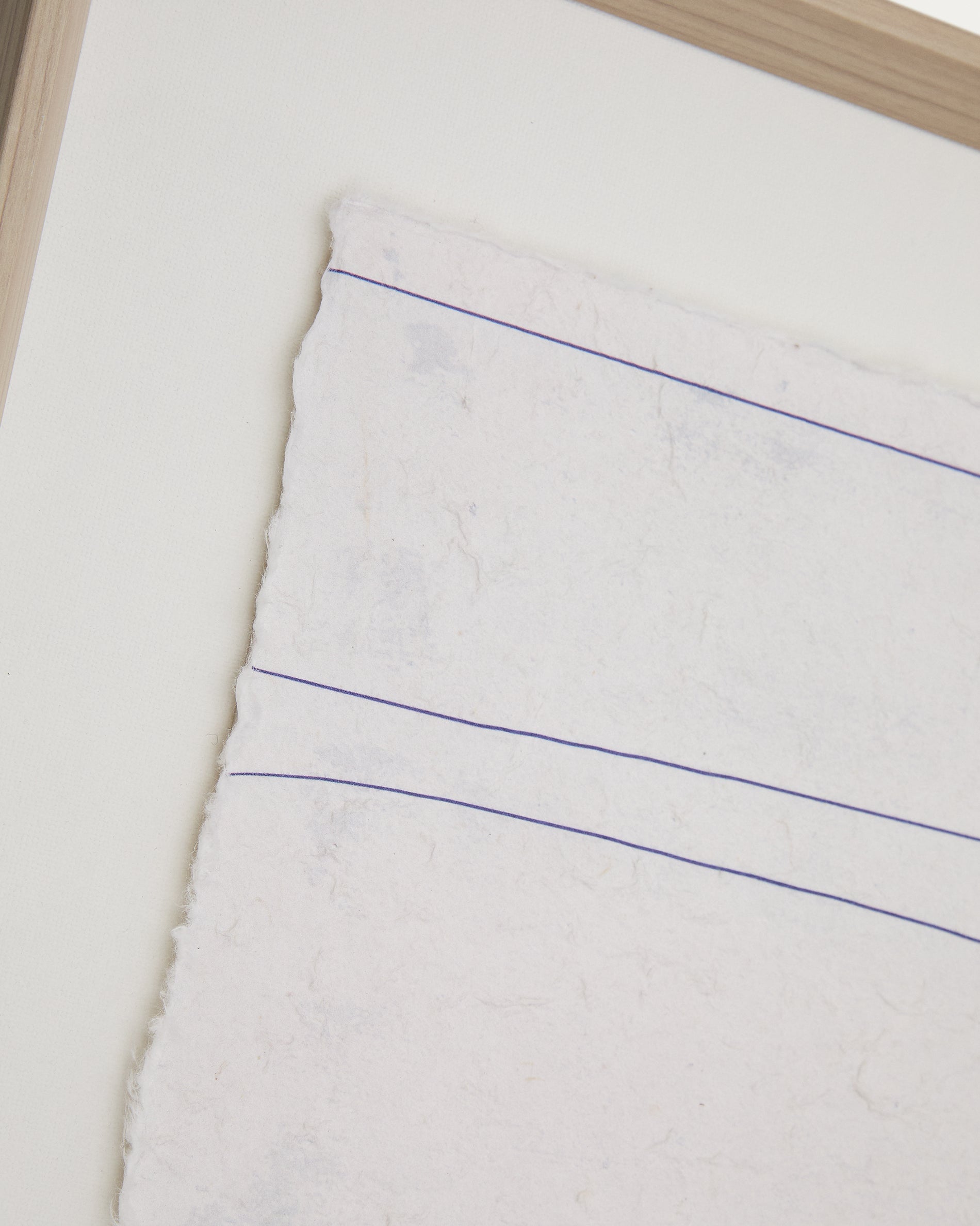 Durkan white picture on recycled paper 50 x 70cm - Detail