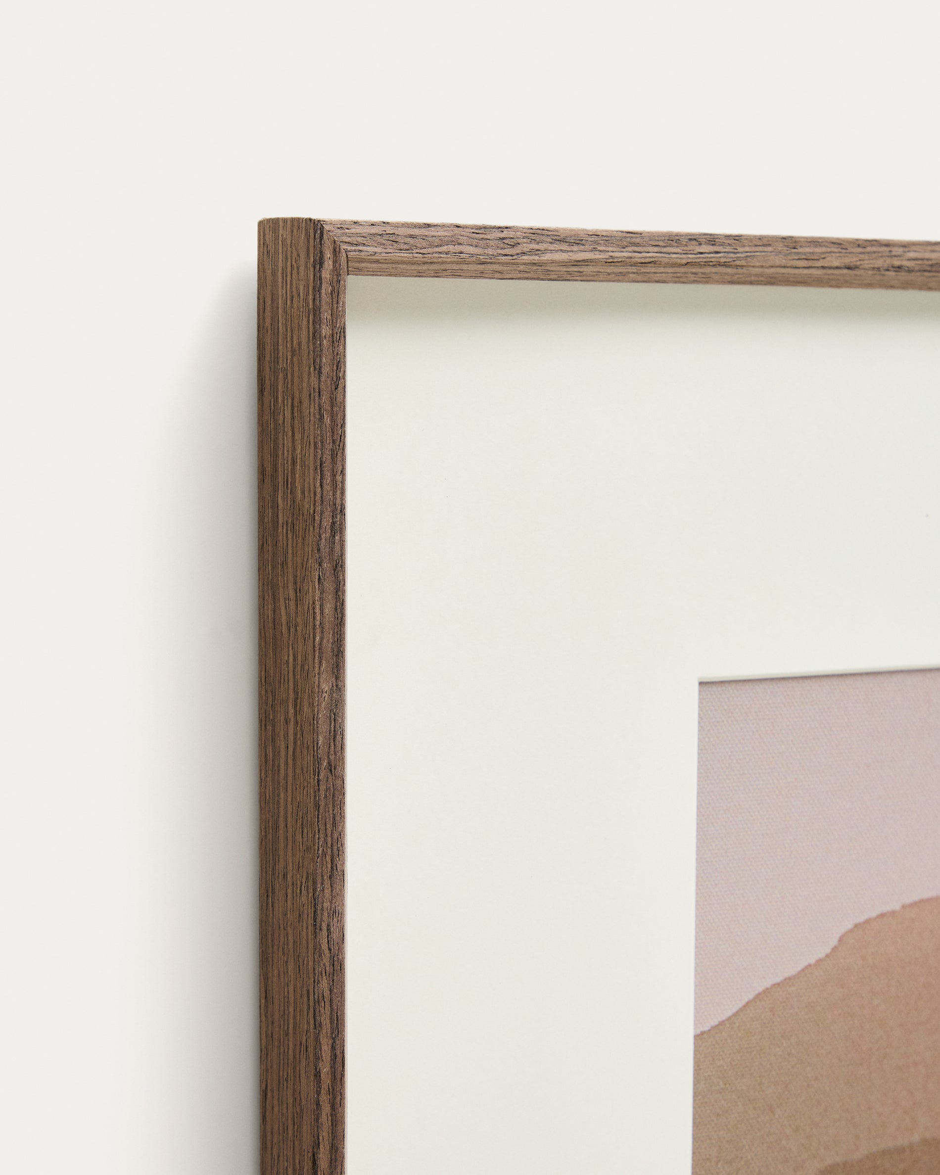 Zavira picture with photograph of La Garrotxa landscape 58 x 58cm - Detail