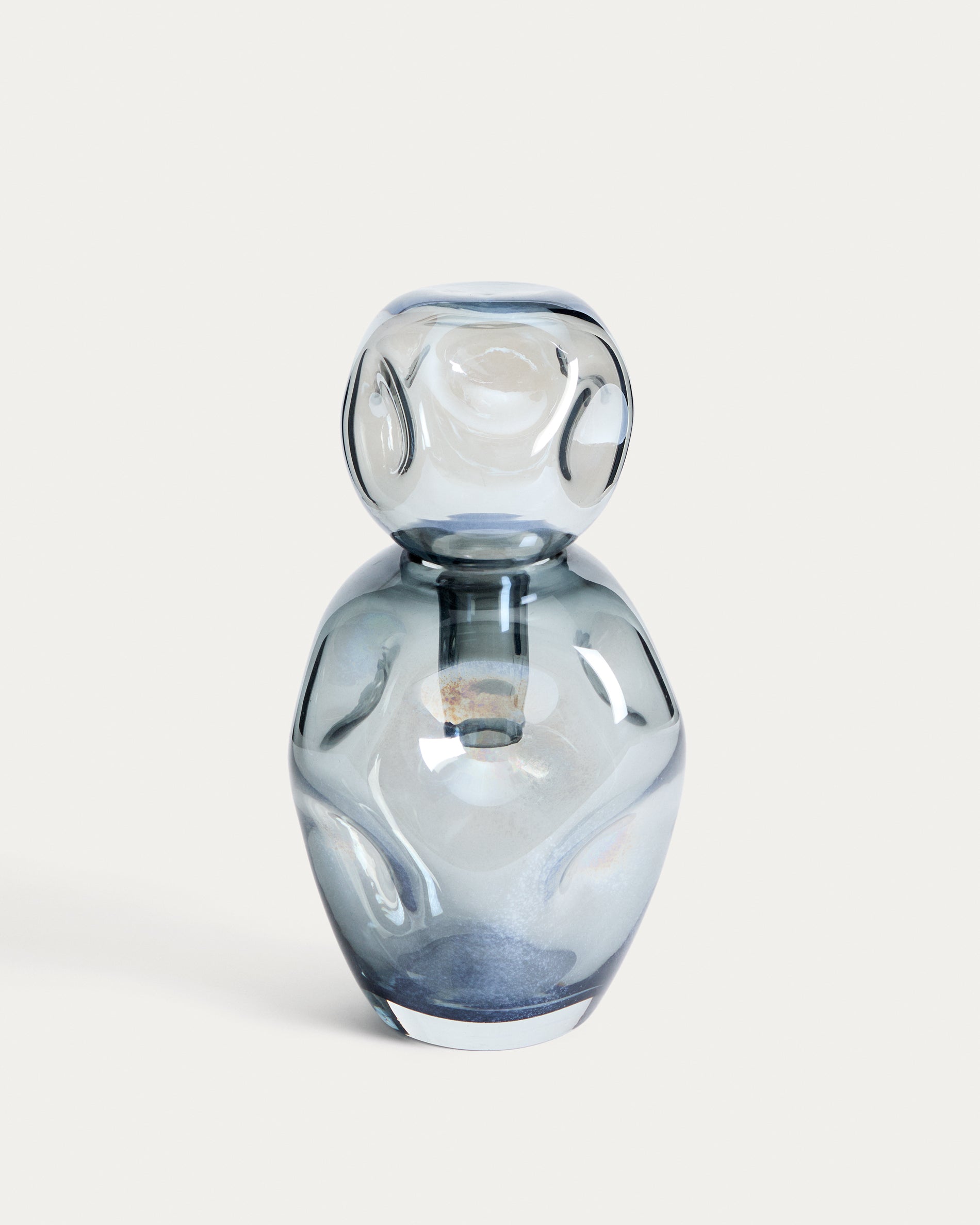 Olivet blue glass vase 32.5 cm - Product View