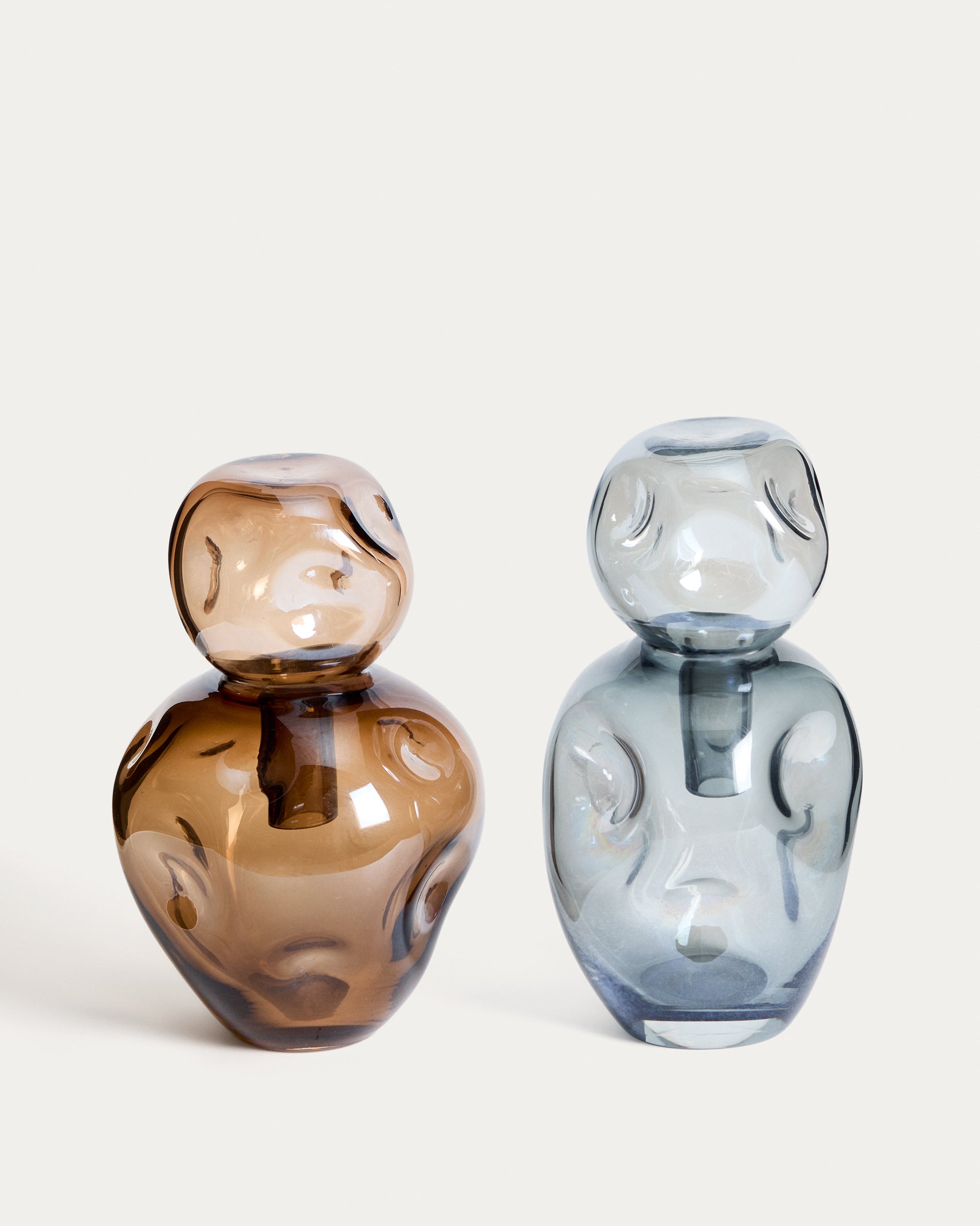 Olivet blue glass vase 32.5 cm - Product View
