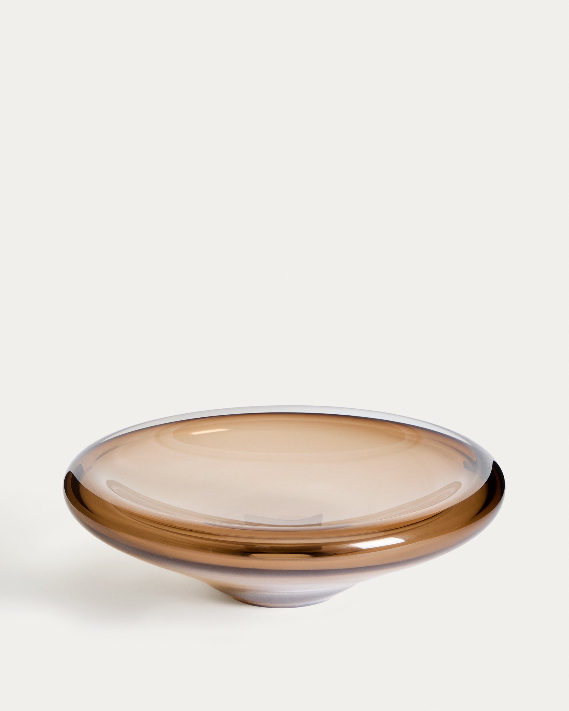 Zolira brown glass centerpiece Ø 31 cm - Product View