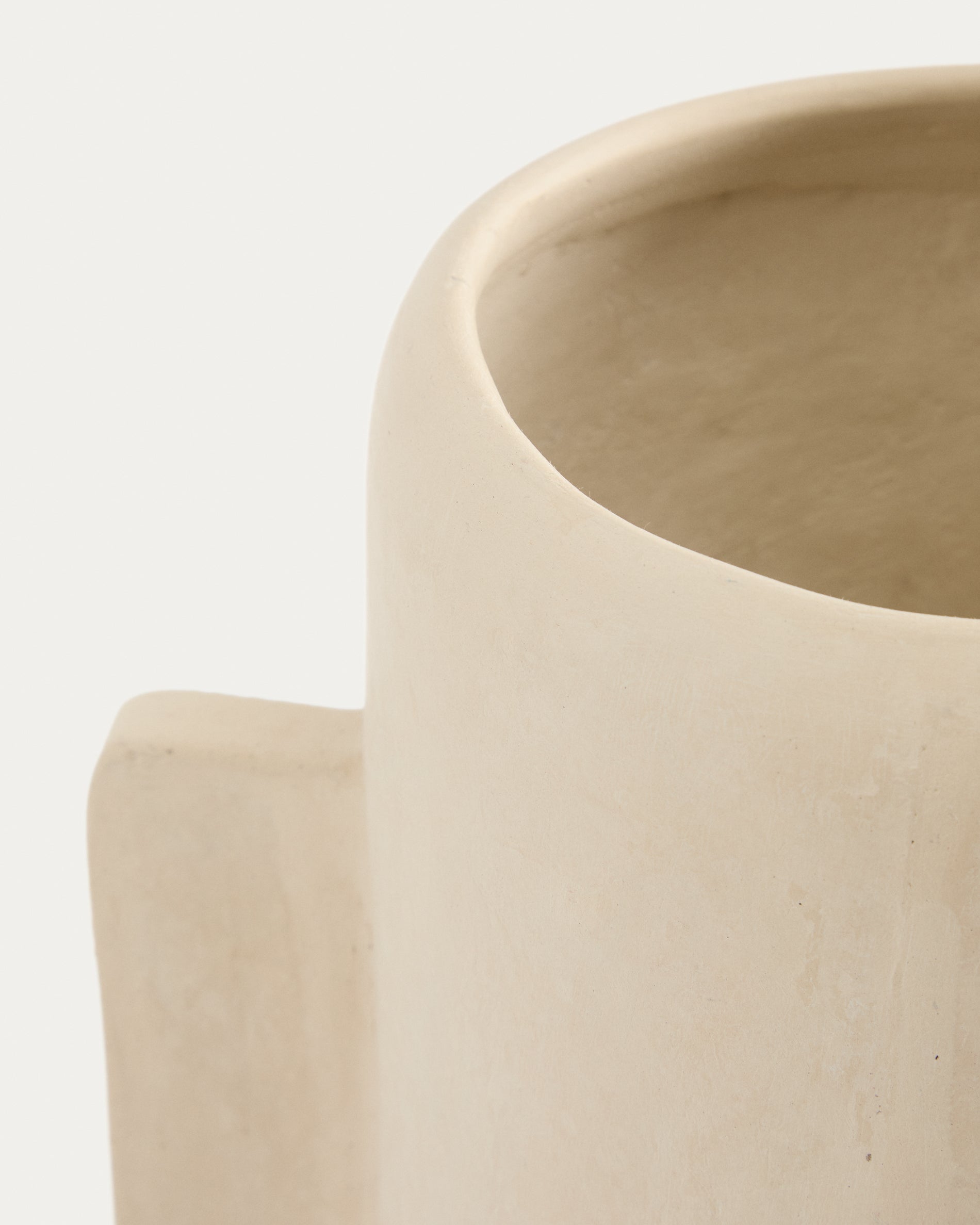 Mireni papier-mâché vase beige 38 cm - Detail