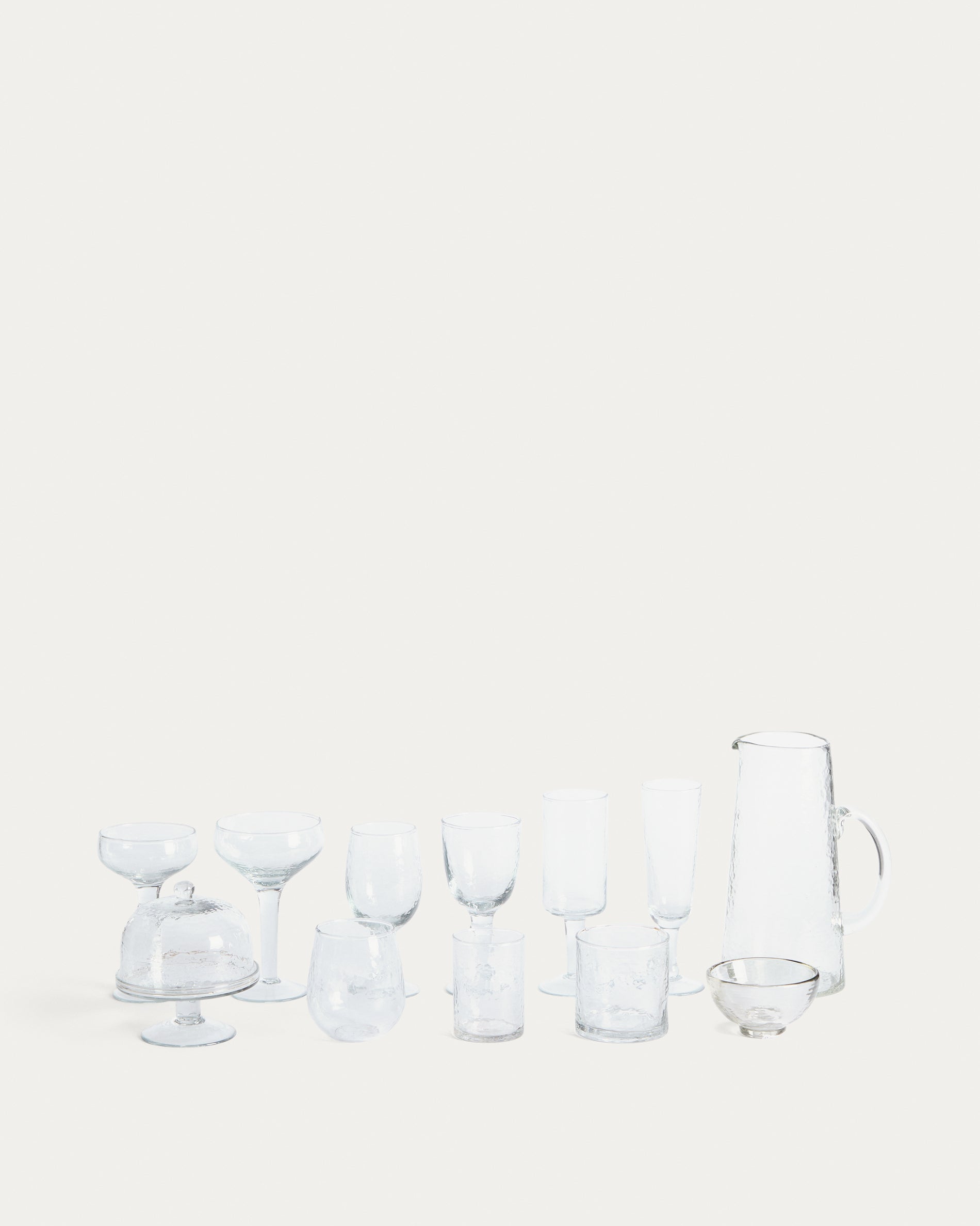 Sileia transparent recycled glass cake plate - Product View