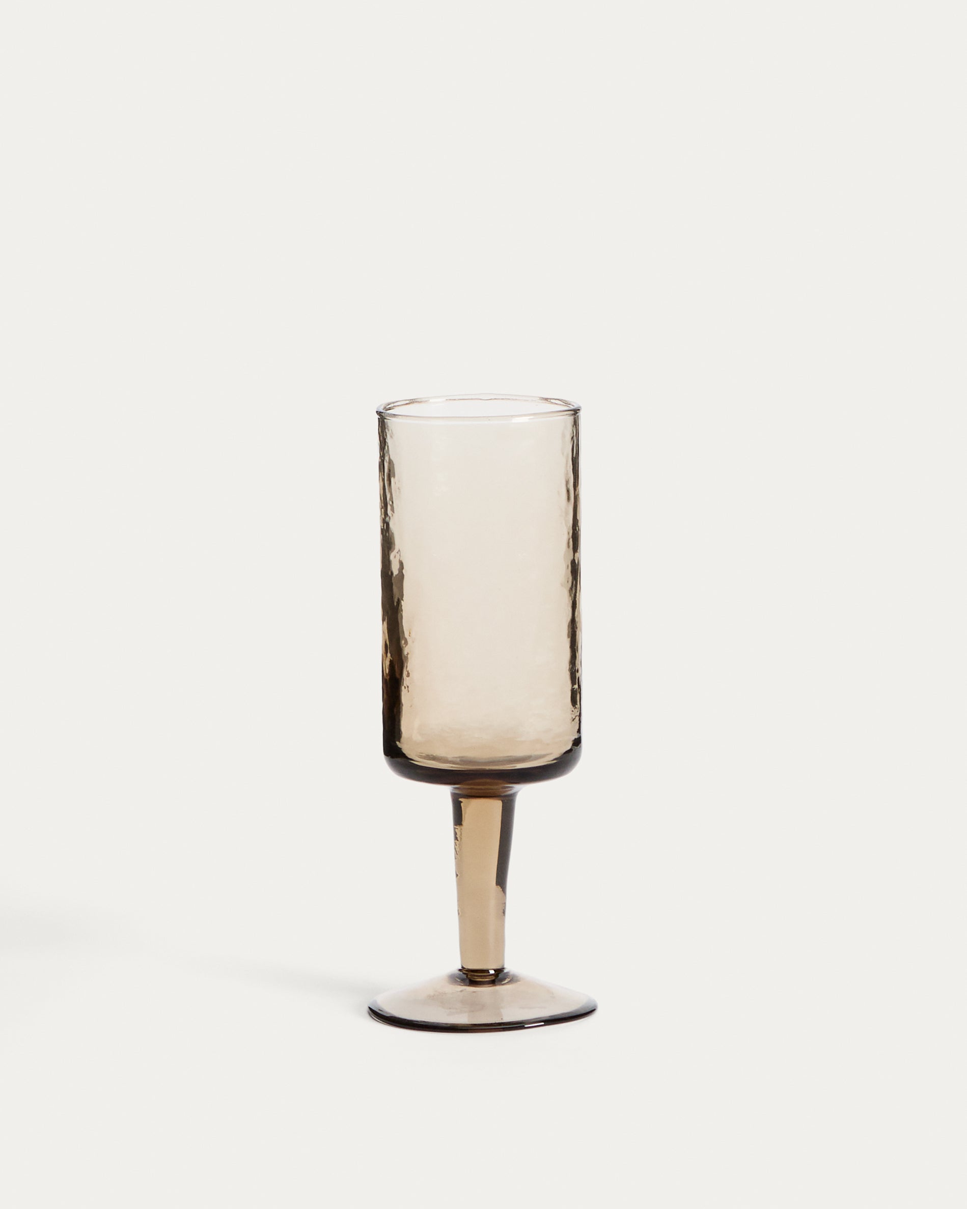 Obila wine glass made of brown recycled glass - Product View