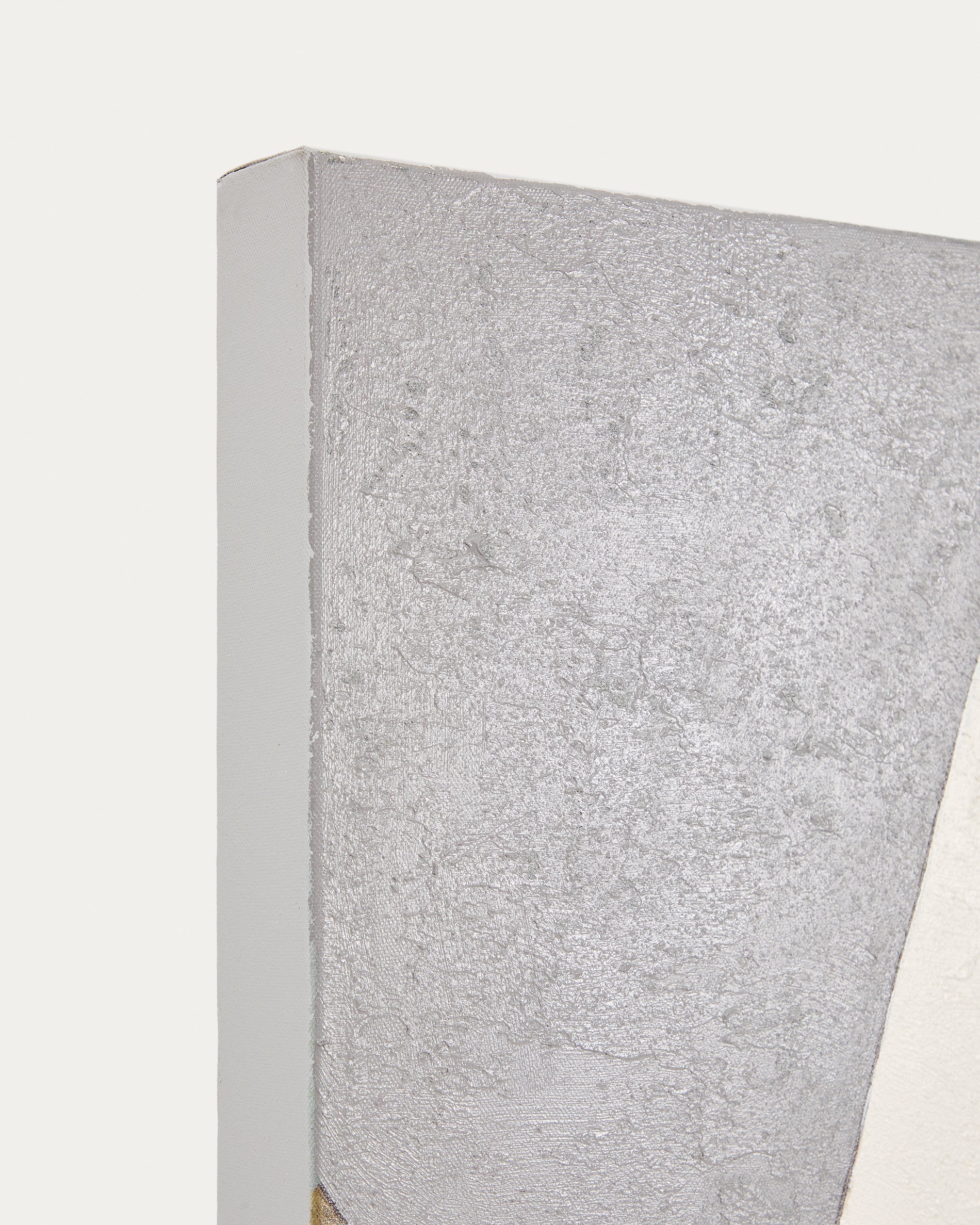 Marvilo grey and mustard abstract canvas 120 x 200cm - Detail