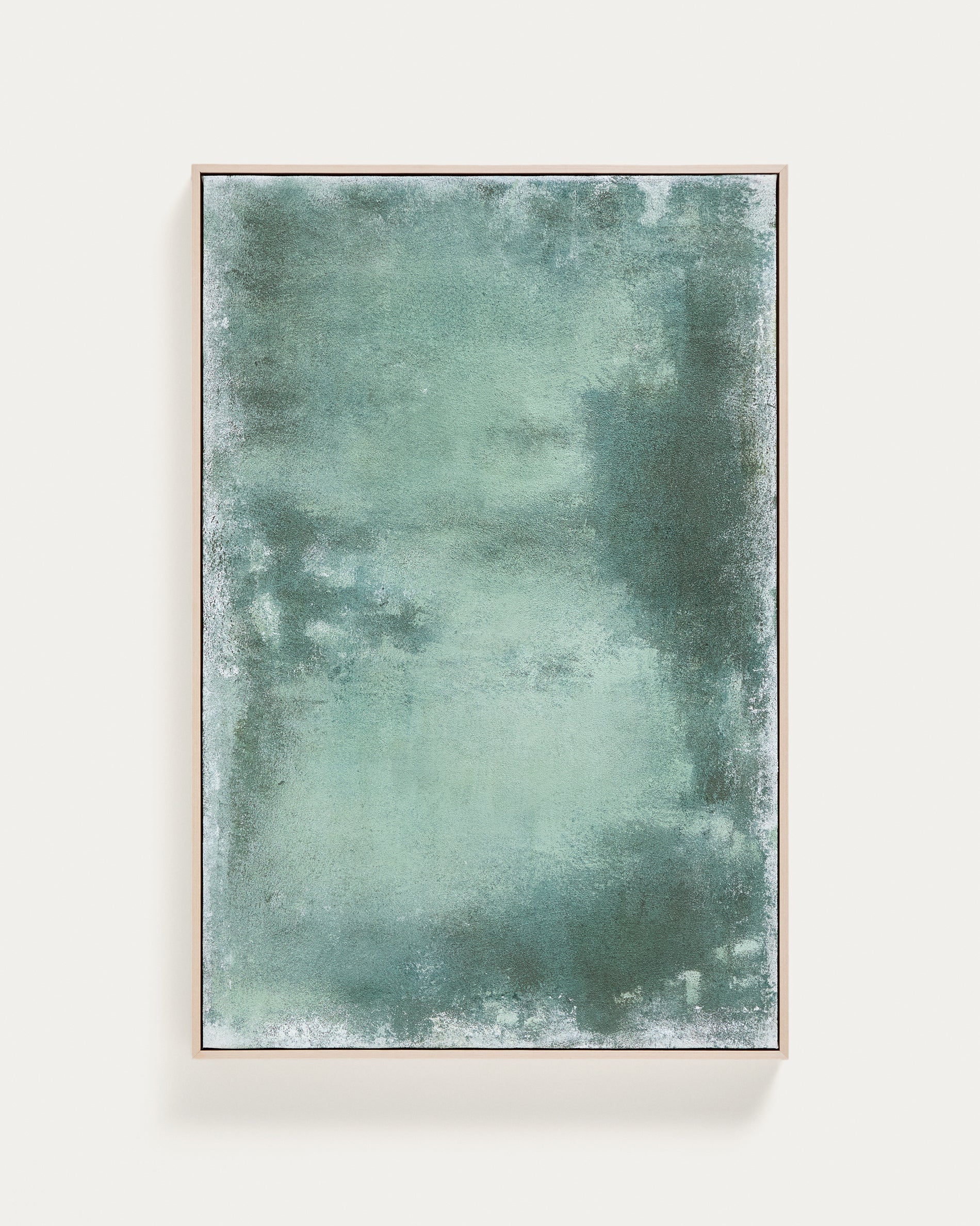 Selnar green abstract picture 60 x 90cm - Product View