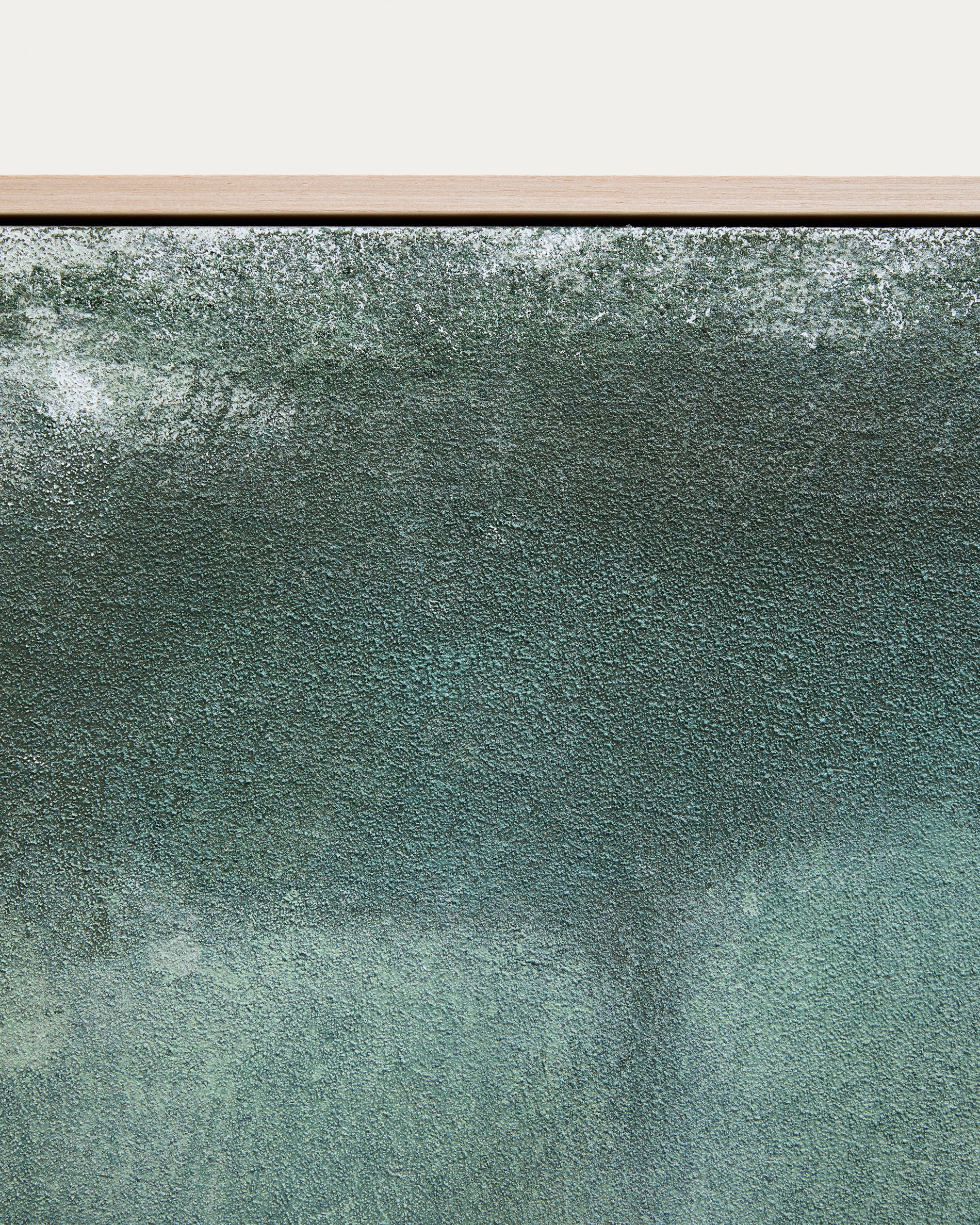 Selnar green abstract picture 182 x 47cm - Detail